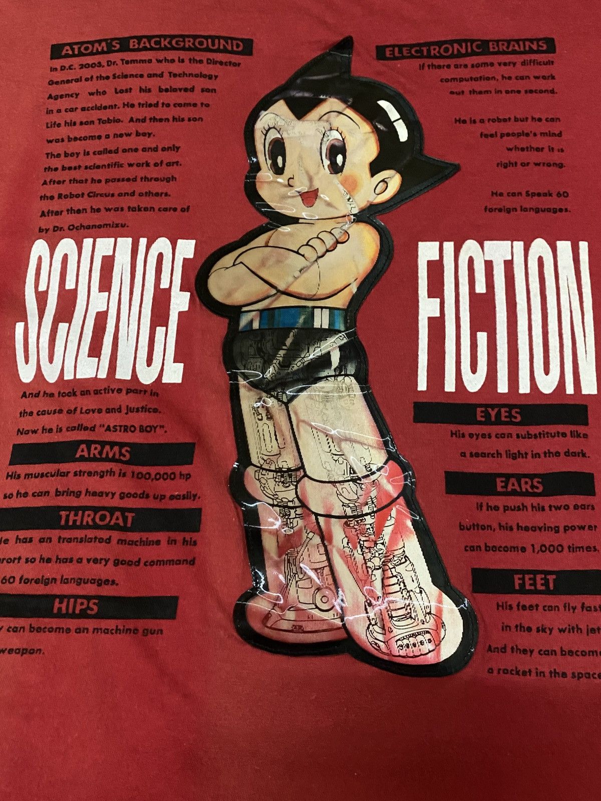 Anime Astro boy Mighty Atom 3D Hologram Science Fiction L/S Shirt Size US M / EU 48-50 / 2 - 2 Thumbnail