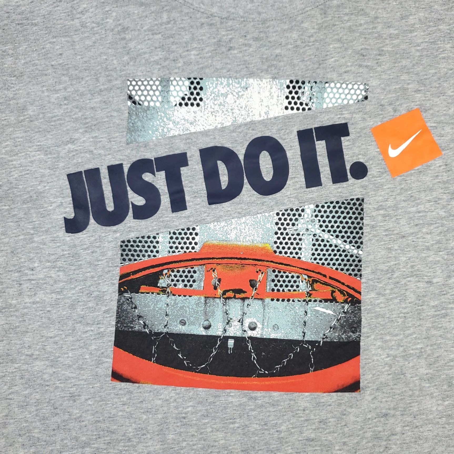 Nike Nike T Shirt Mens Large Gray Swoosh Casual Short Sleeve Adult Size US L / EU 52-54 / 3 - 2 Thumbnail