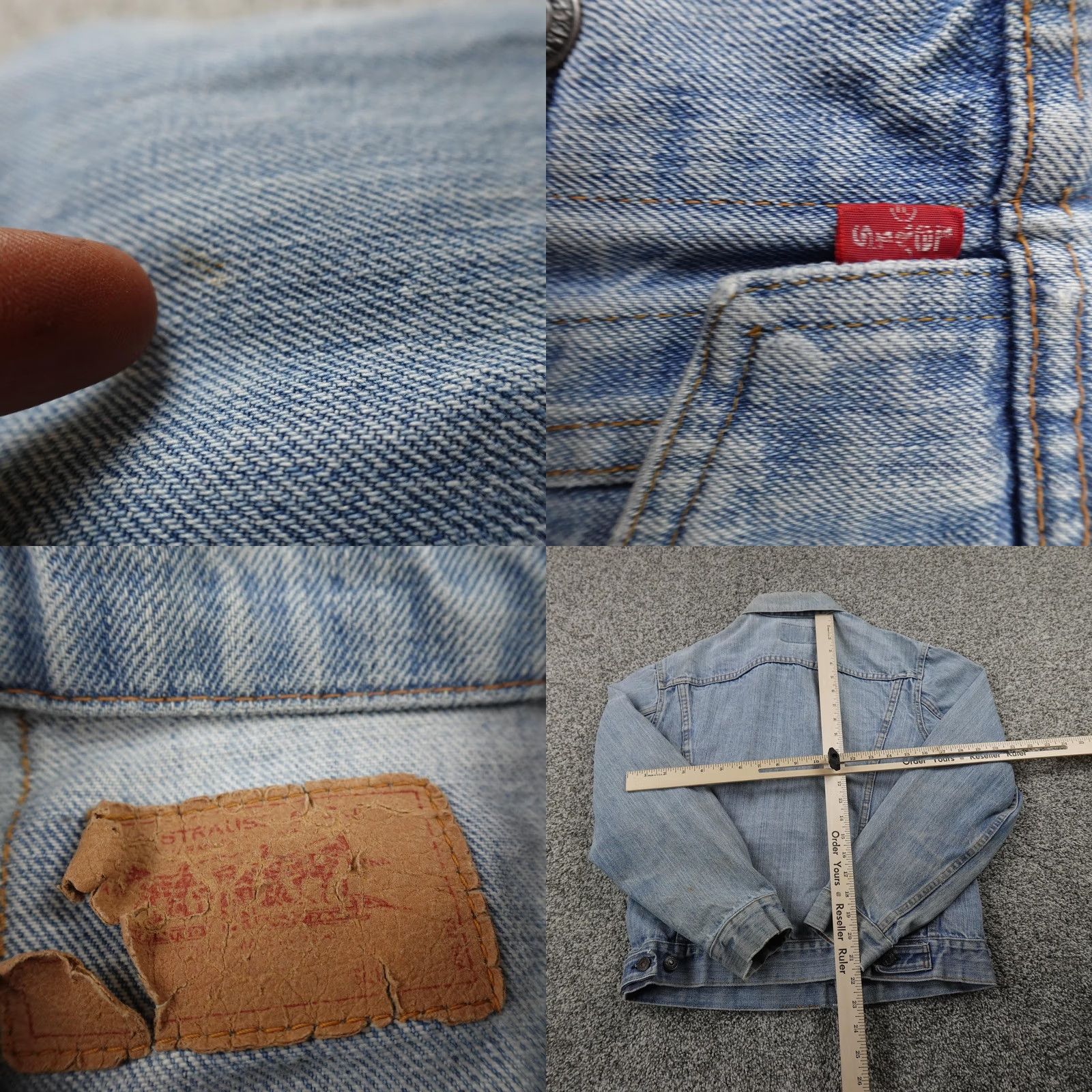 Levi's VTG Levi's Jacket Mens 36 Blue Denim Type III Trucker Western Coat 70s 80s USA Jeans Size US XXS / EU 40 - 9 Thumbnail