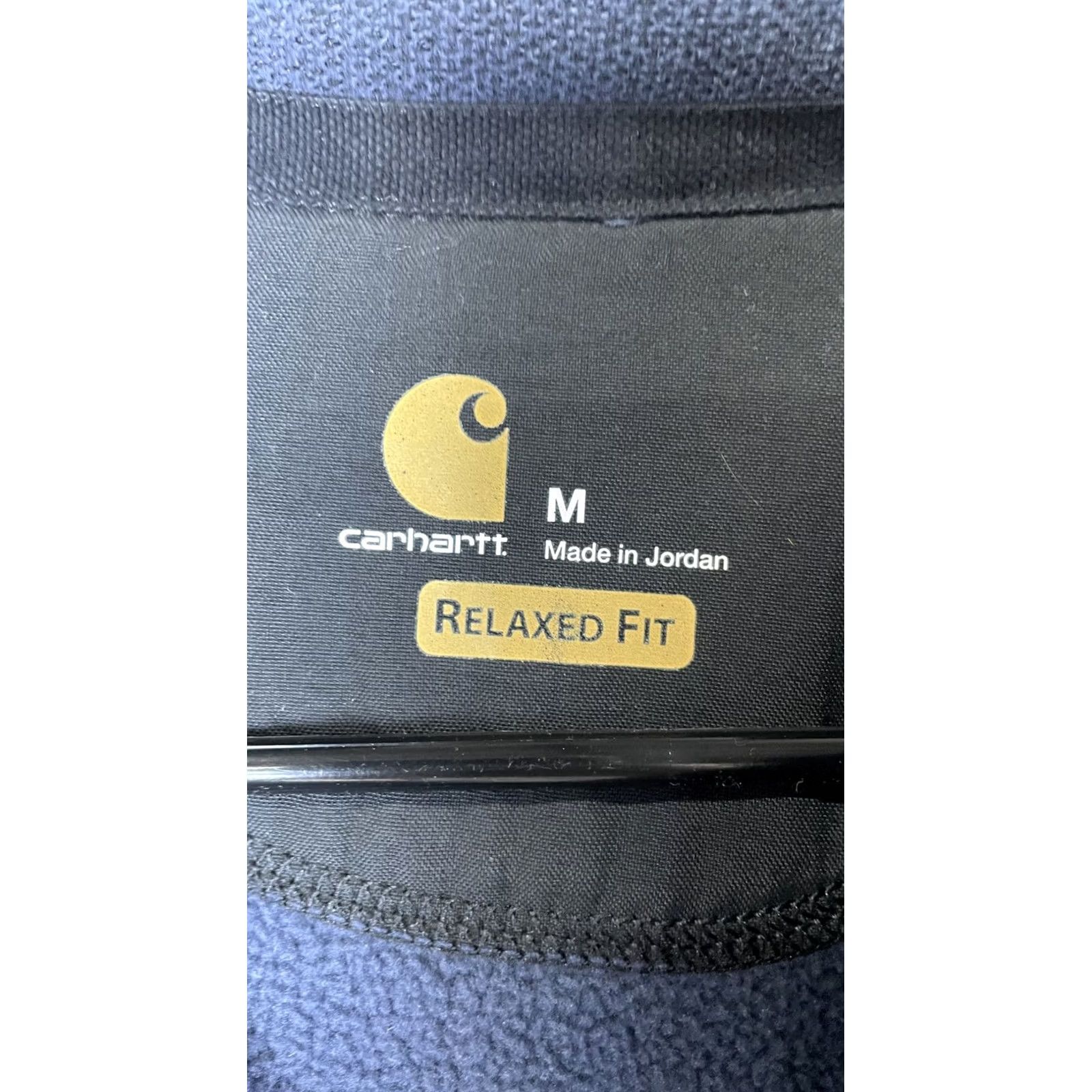 Carhartt Carhartt Jacket Mens Medium Blue 1/4 Zip Fleece Pullover Elbow Patches Workwear Shirt/Coat/Cozy Outdoor Size US M / EU 48-50 / 2 - 3 Thumbnail