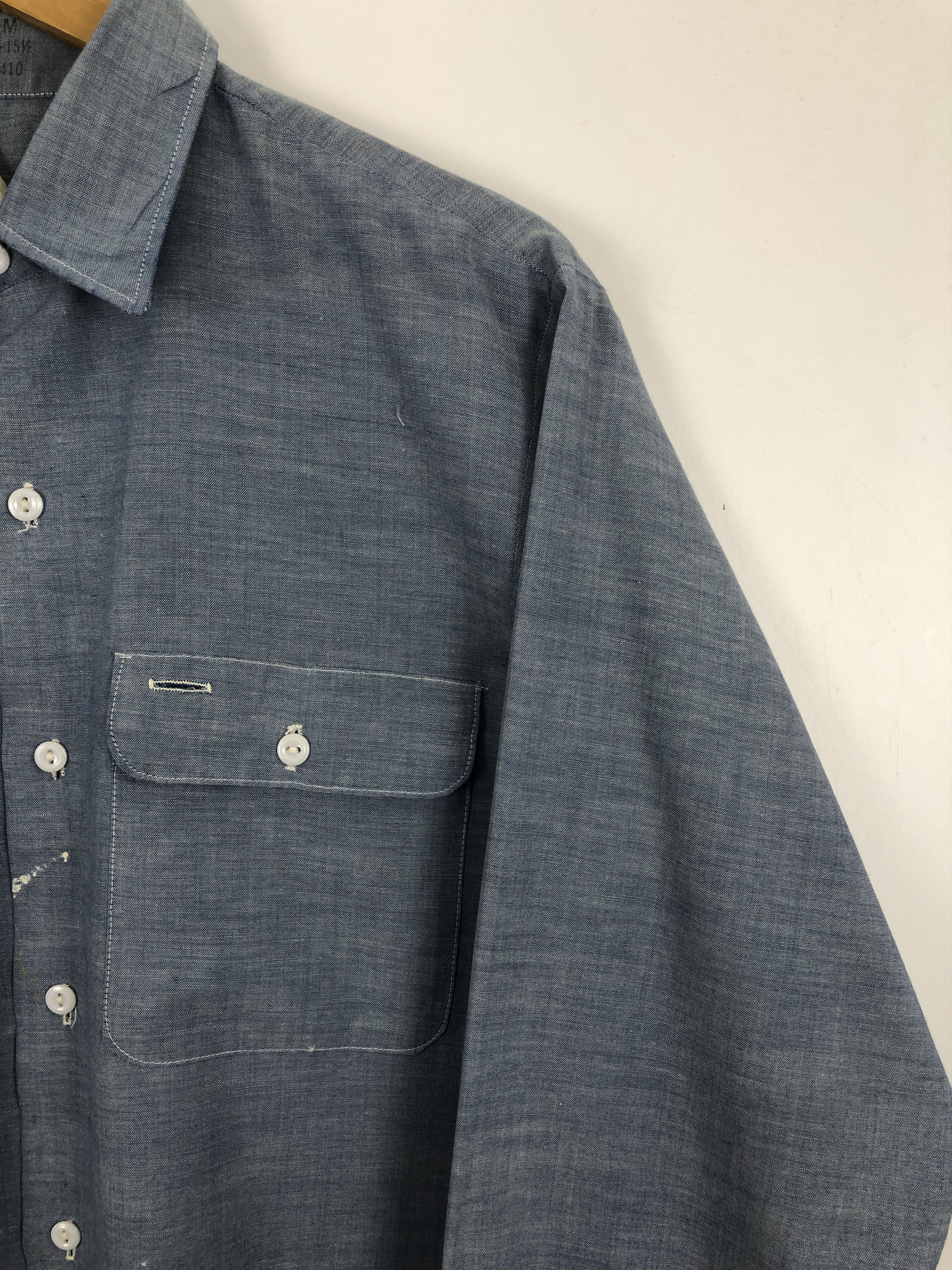 Big Mac × Vintage 70s Vintage Big Mac Multi Pocket Chambray Western Tee TA0457 Size US M / EU 48-50 / 2 - 11 Thumbnail