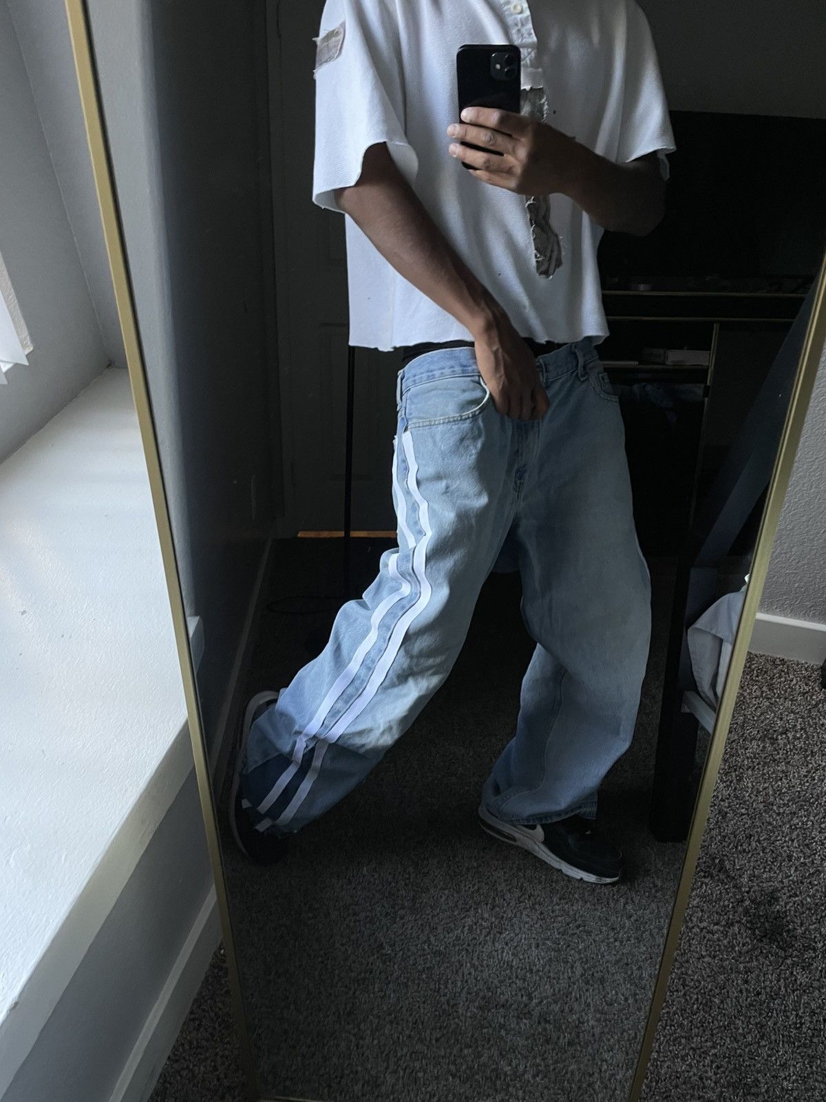 Levi's Famous Kustom made “striped jeans” by millionapparels Size US 34 / EU 50 - 2 Thumbnail