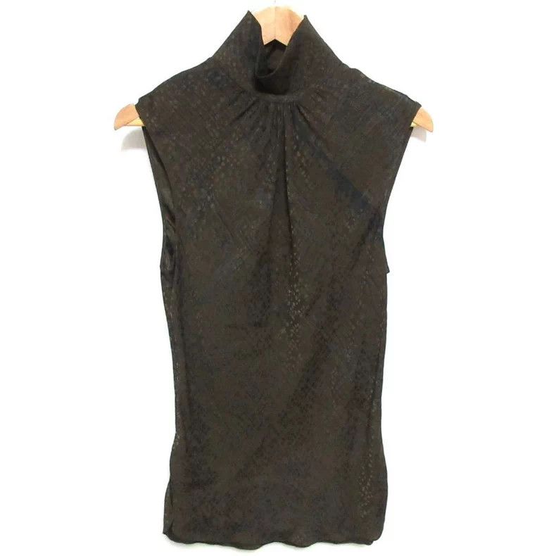 Hermes Hermes Silk High Neck Sleeveless Top Size US M / EU 48-50 / 2 - 1 Thumbnail