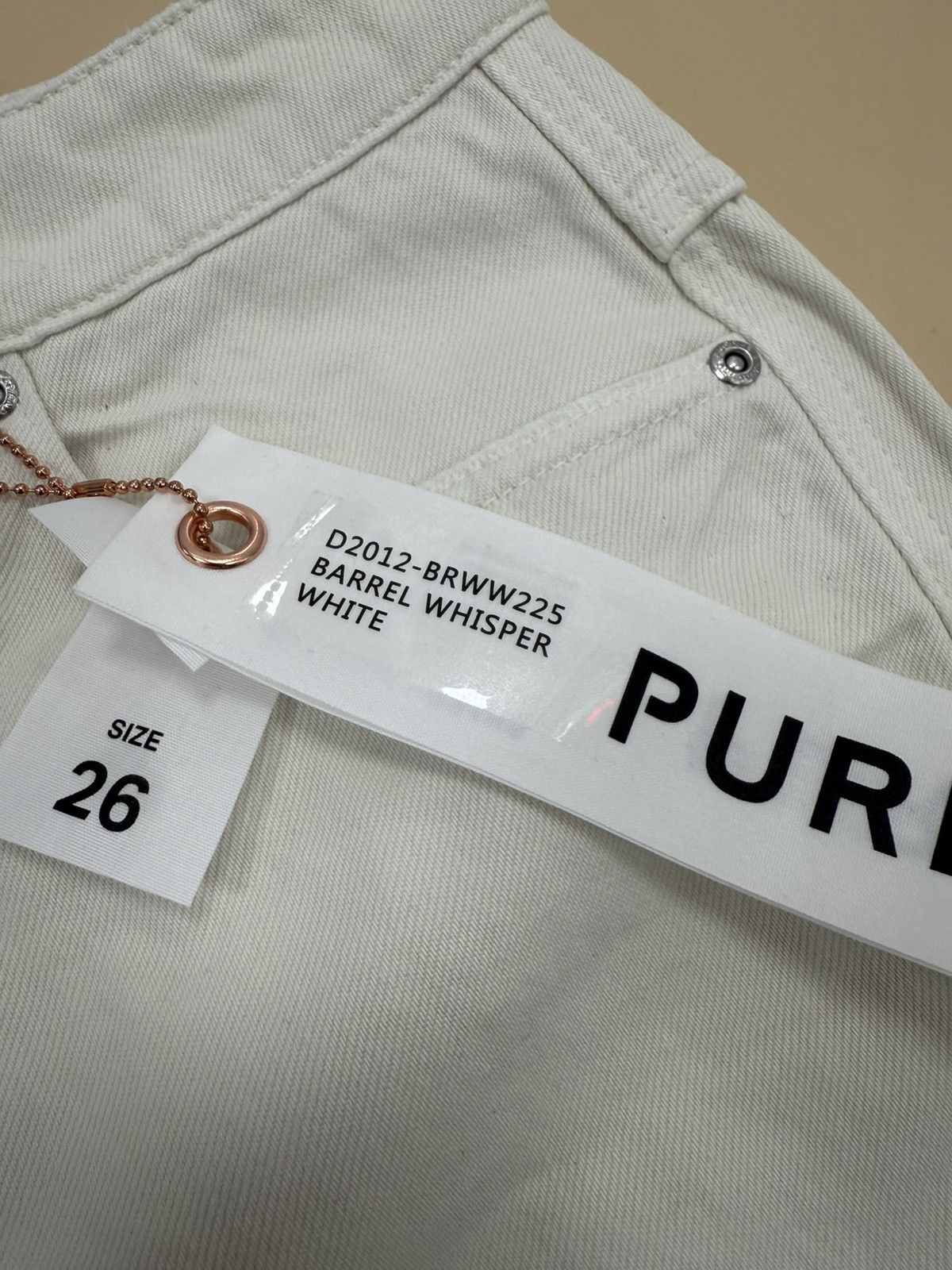 Other Purple Brand Barrel Whisper White Jeans Size 26" / US 2 / IT 38 - 3 Thumbnail