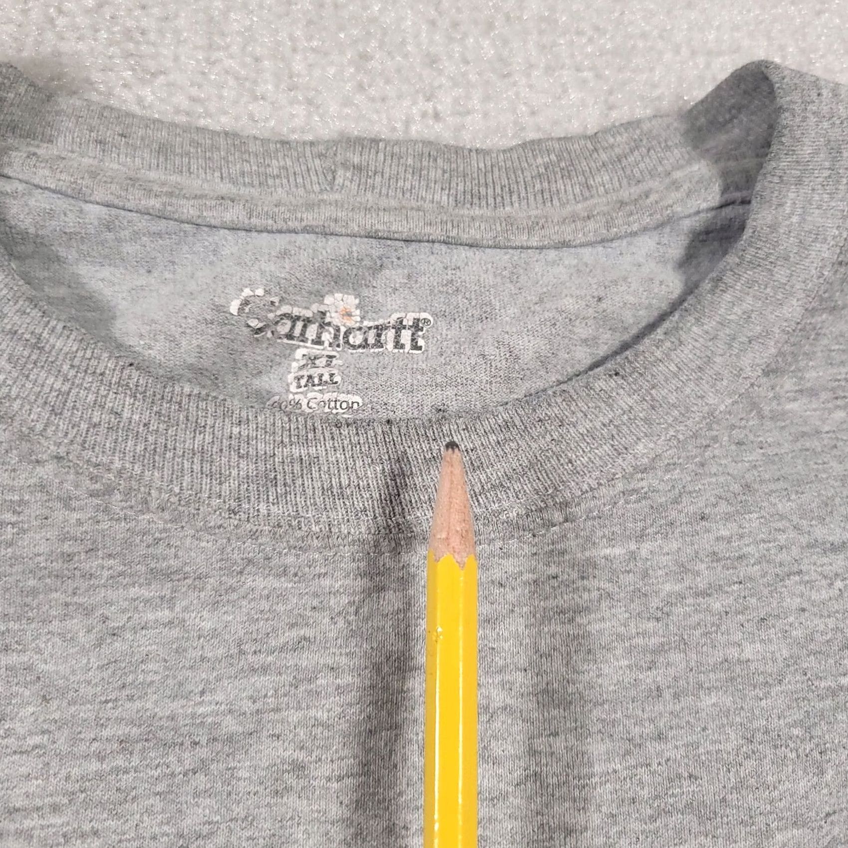 Carhartt Carhartt Short Sleeve Pocket Shirt Mens XLT Tall Gray Grunge Workwear Size US XL / EU 56 / 4 - 5 Thumbnail