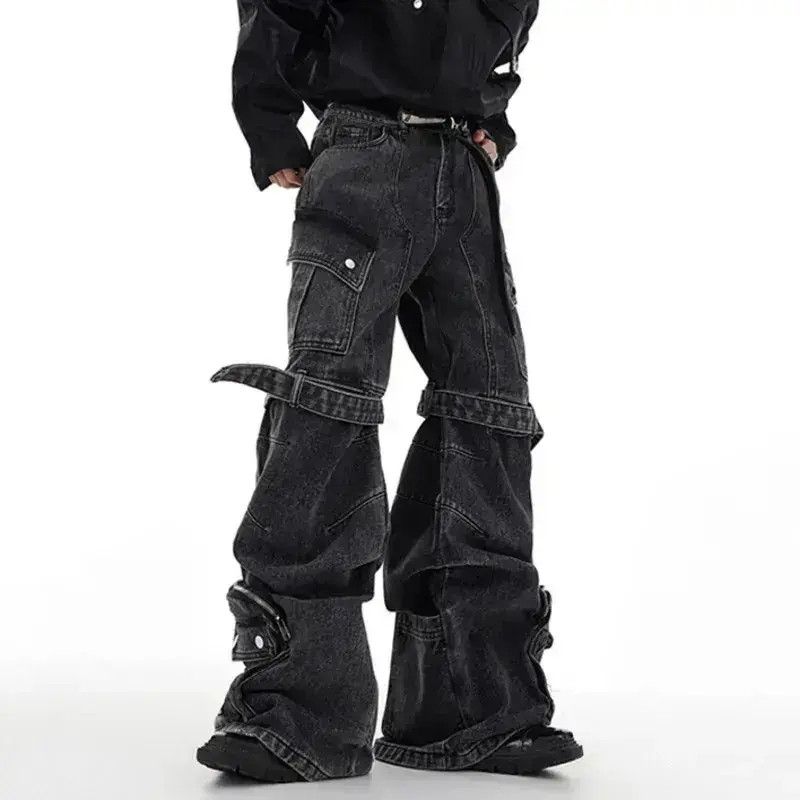 Japanese Brand Multi-pocket Jeans Three-dimensional Jeans Size US 32 / EU 48 - 6 Thumbnail