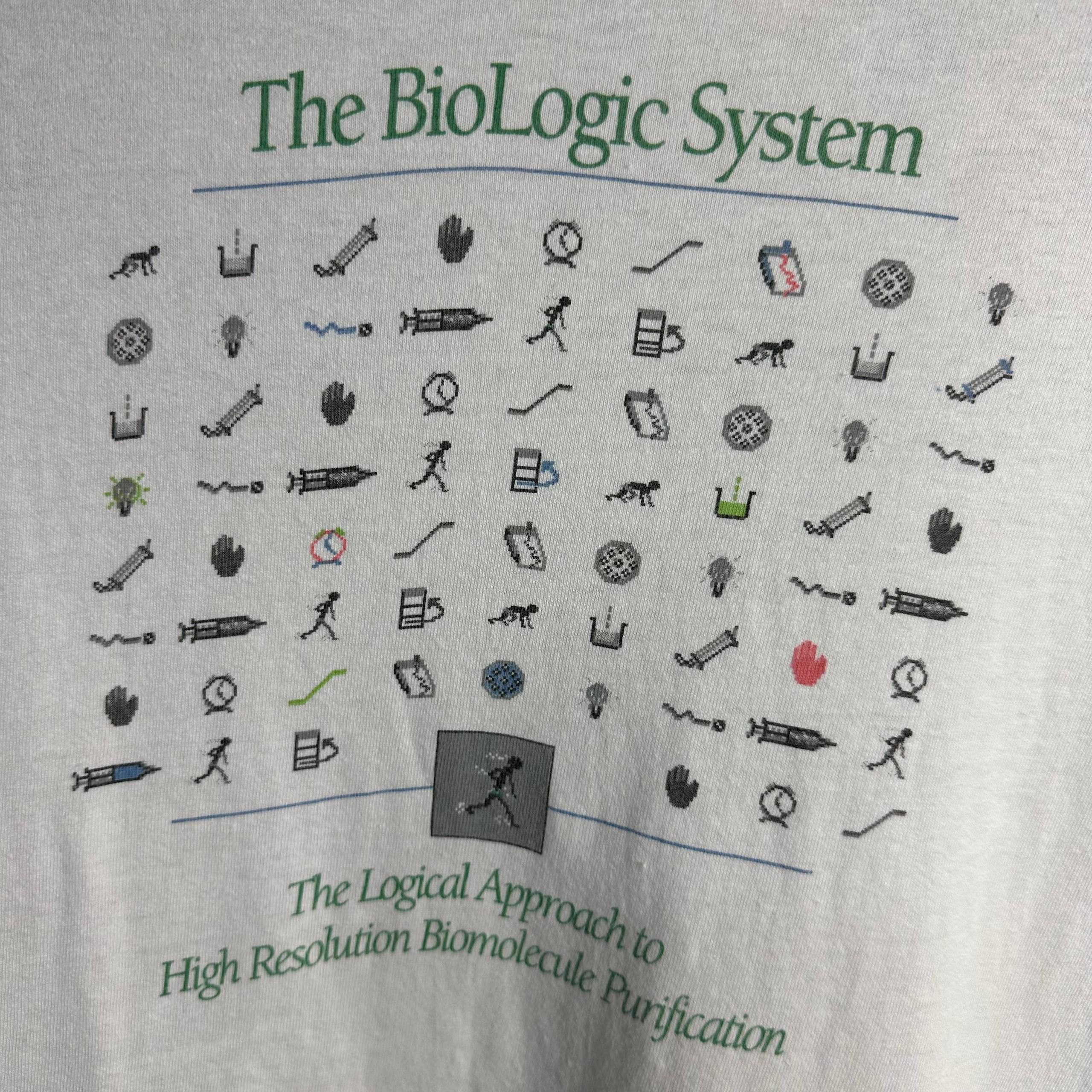 Vintage Vintage 90s BioLogic System Human T-Shirt Size US XL / EU 56 / 4 - 5 Thumbnail