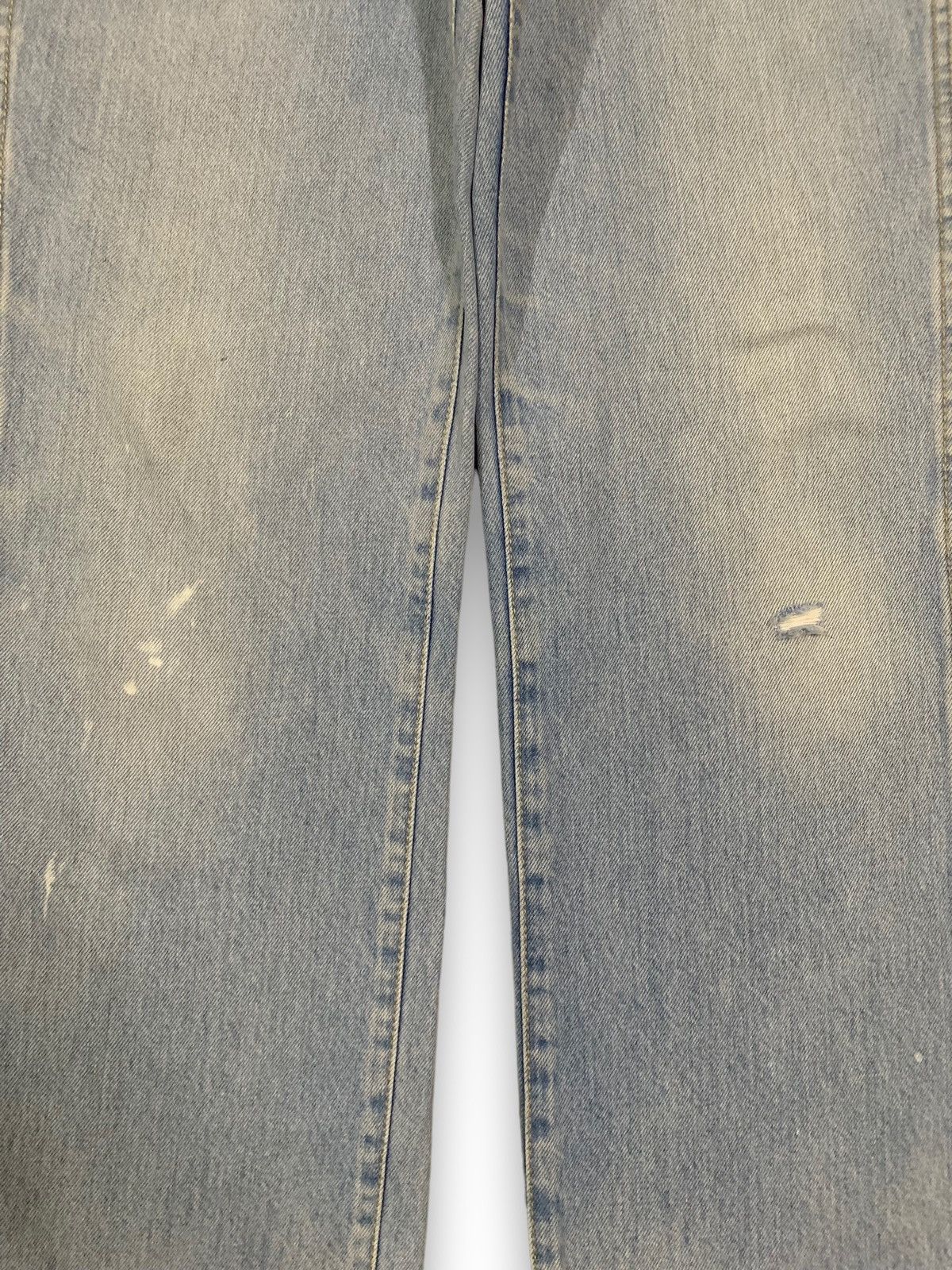 Wrangler Vintage 90s Wrangler Blue Washed Straight Leg Ripped Jeans Size US 29 - 6 Thumbnail