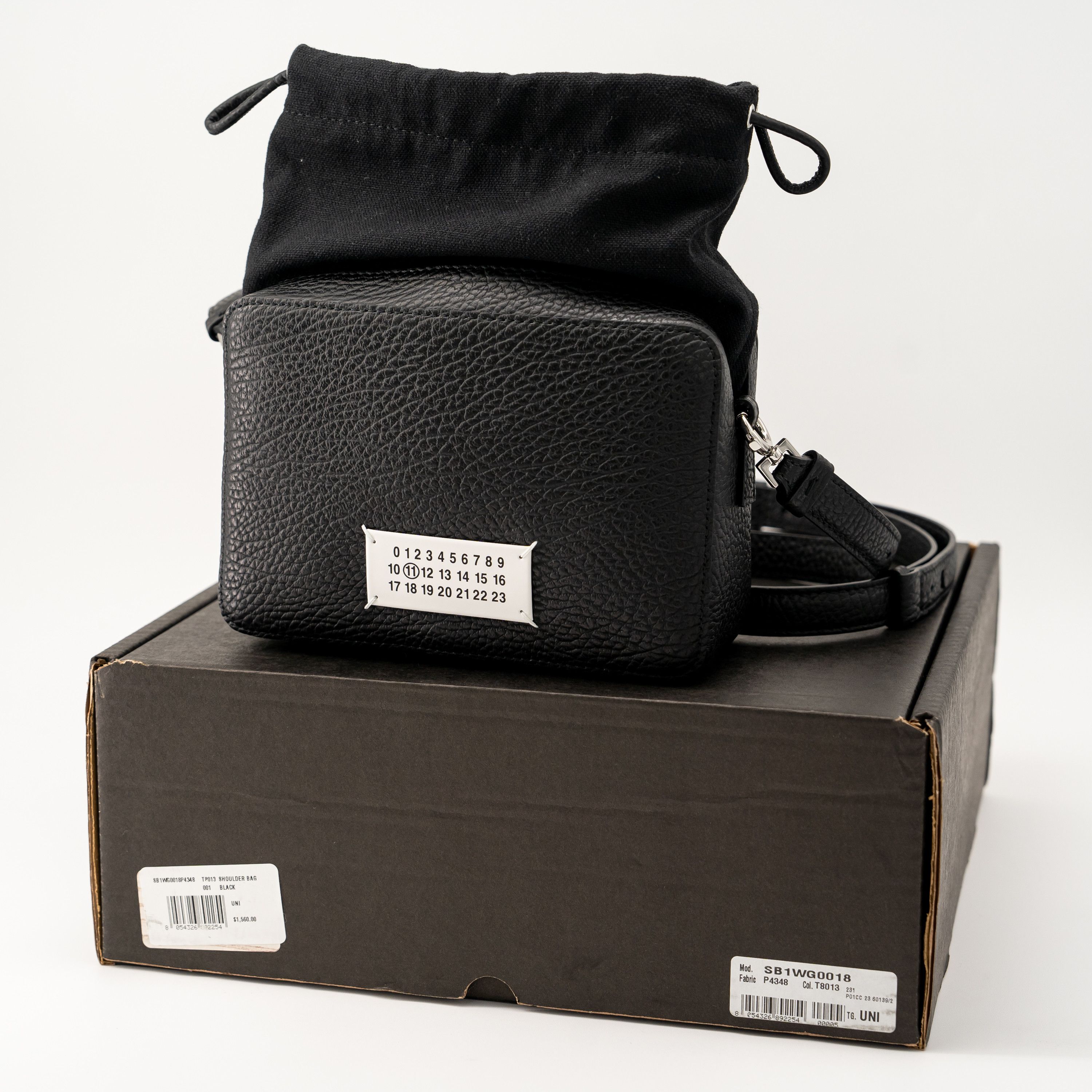 Maison Margiela Masion Margiela 5ac Camera Bag Medium Black Leather Size ONE SIZE - 9 Thumbnail