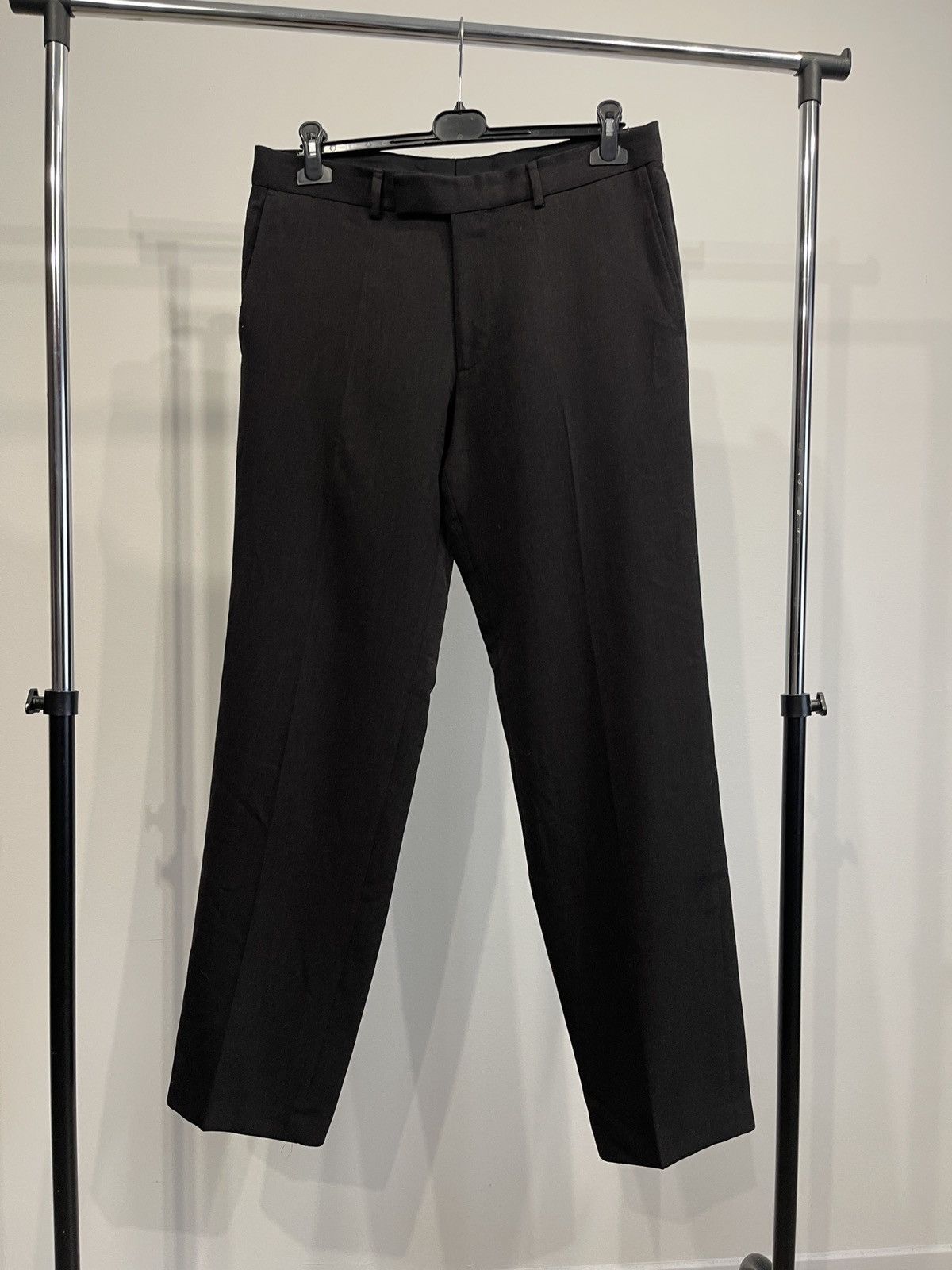 Hugo Boss Vintage Hugo boss trousers classic pants black wool 50 Size 40R - 1 Thumbnail