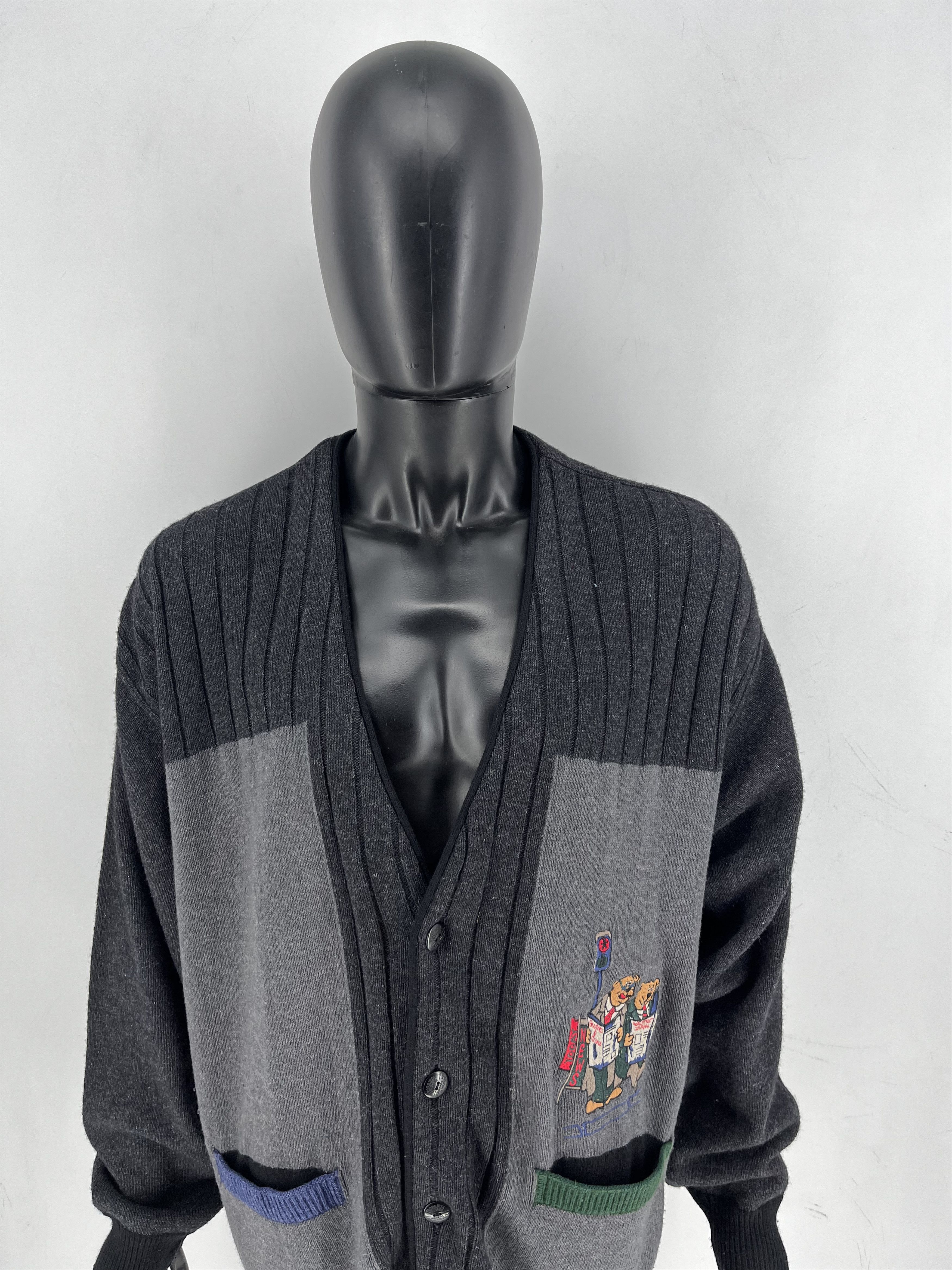 Carlo Colucci Vintage 90S Carlo Colucci Cardigan XLarge / XXL Size US XXL / EU 58 / 5 - 5 Thumbnail