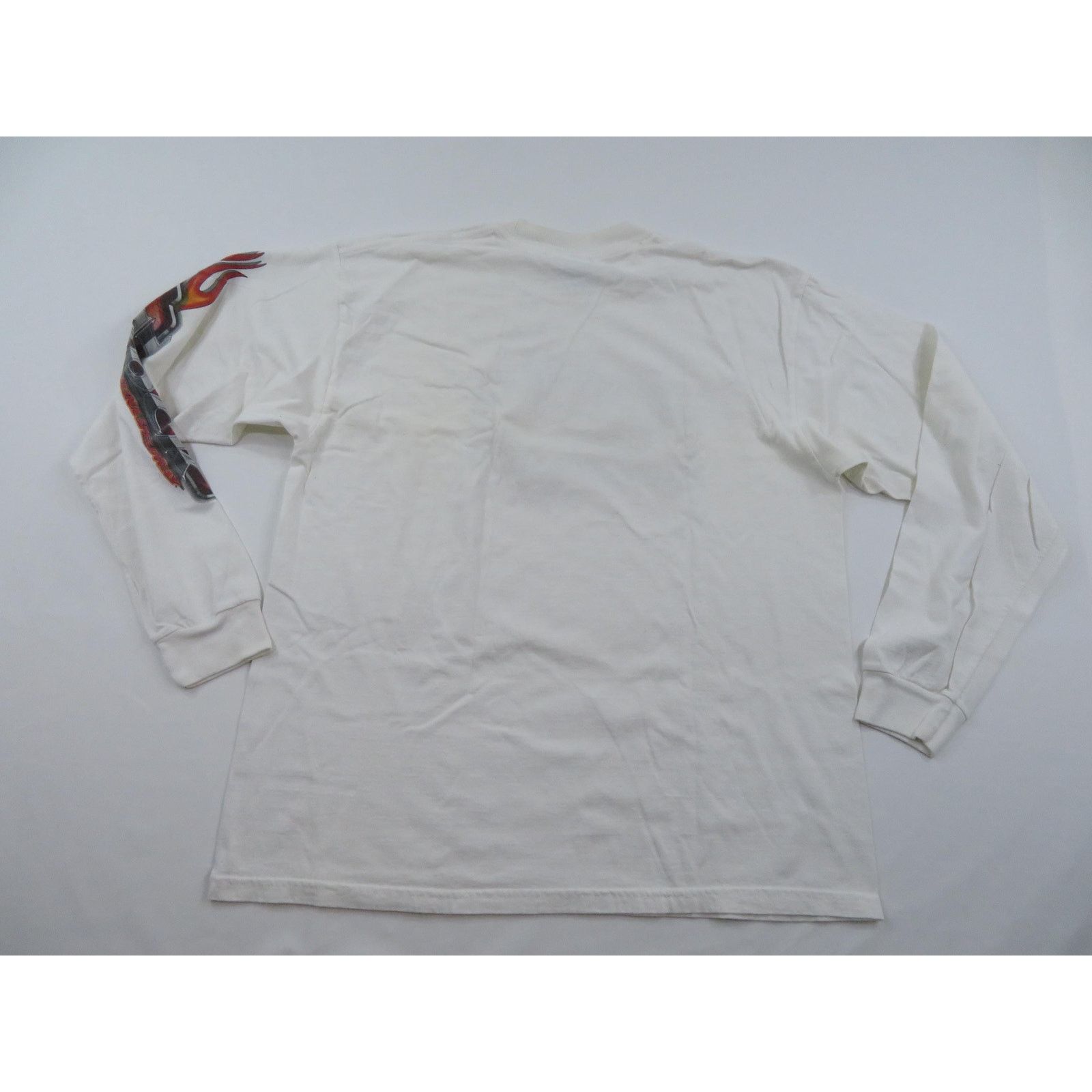 Gildan Vintage The Rock White Flames Long Sleeve Shirt Sz XL Size US XL / EU 56 / 4 - 4 Thumbnail