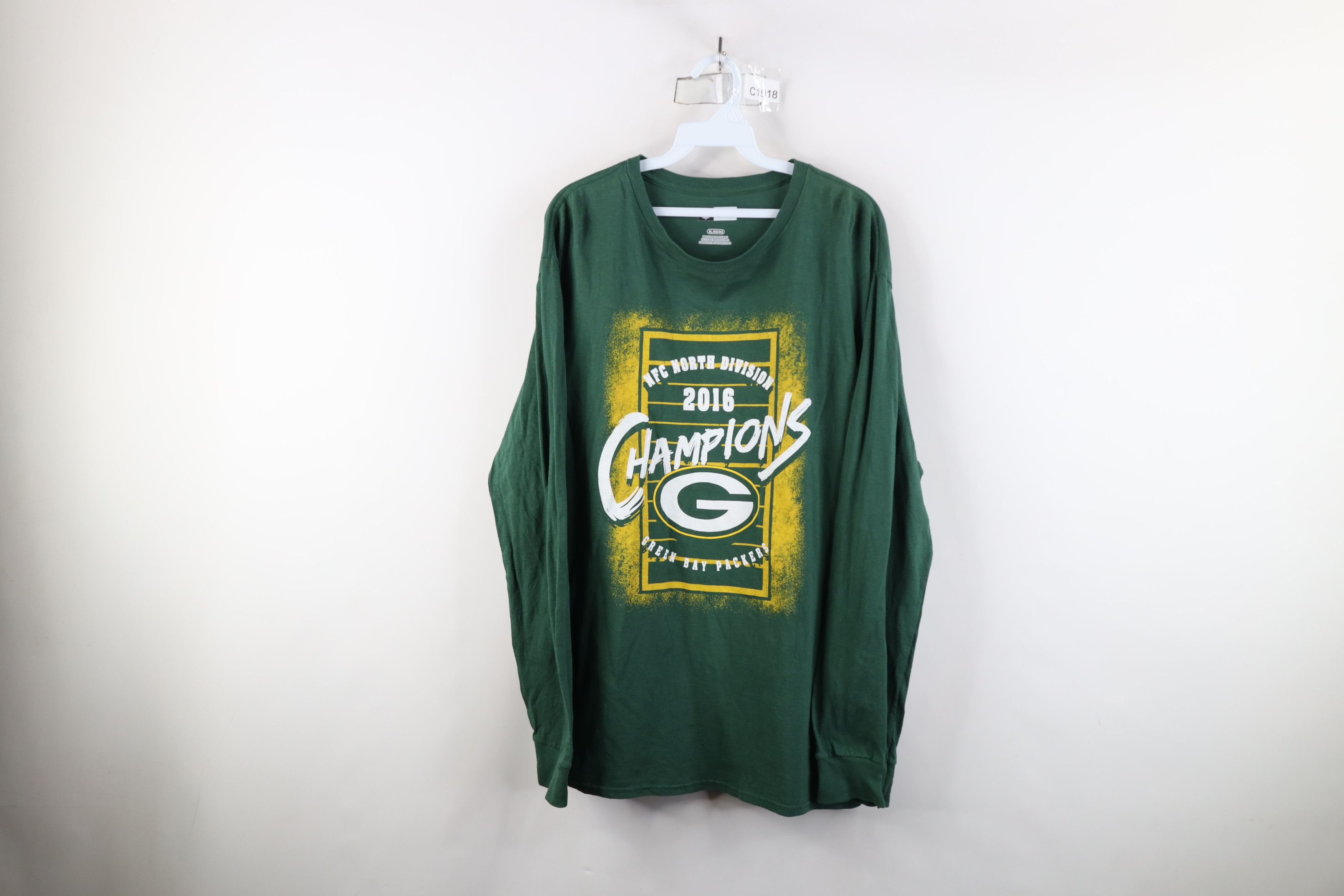Vintage Y2K NFL NFC Champs Green Bay Packers Long Sleeve T-Shirt Size US XL / EU 56 / 4 - 1 Thumbnail