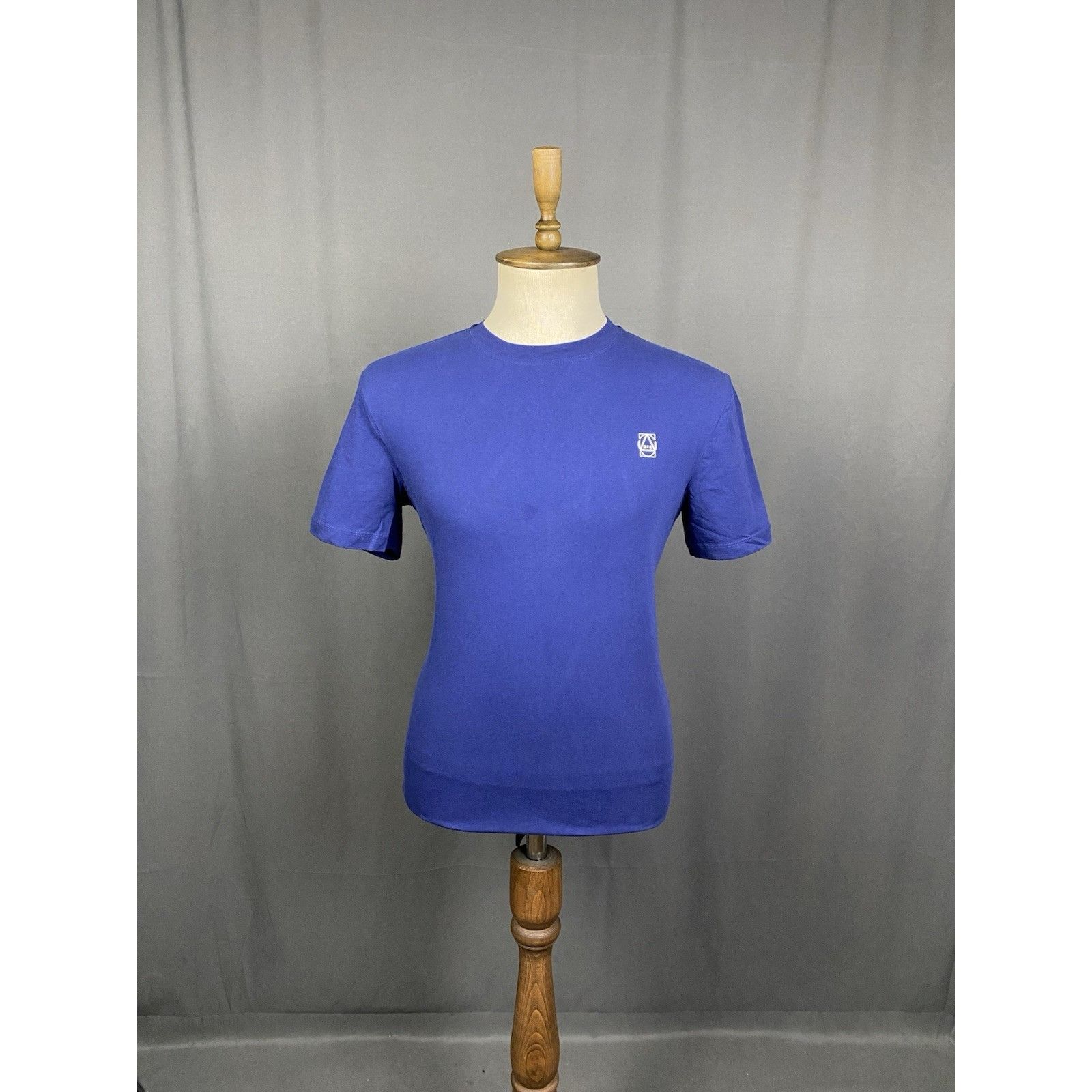 Alexander McQueen Alexander McQueen Small Logo Men's Blue T-Shirt Size L Size US L / EU 52-54 / 3 - 3 Thumbnail