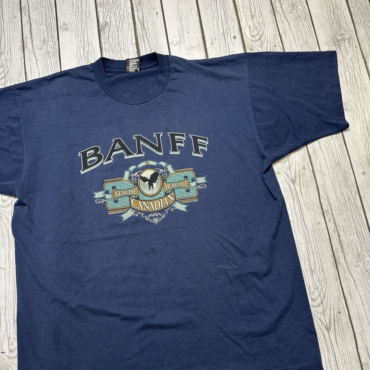 Fruit Of The Loom × Vintage Vintage Banff Canada tee Size US XL / EU 56 / 4 - 3 Thumbnail