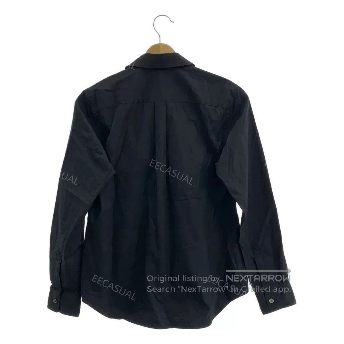 Comme des Garcons Black Cotton Frill Trim Women's Shirt. Size S / US 4 / IT 40 - 2 Thumbnail