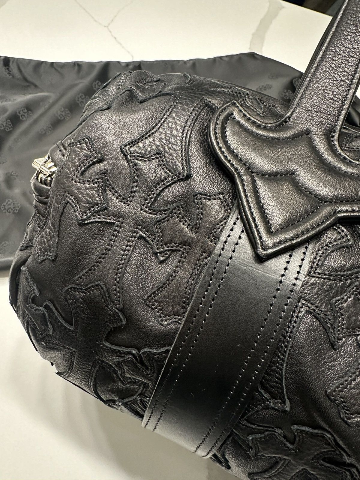 Chrome Hearts 🔥Chrome Hearts Black Cross Patches Duffle Bag🔥 Size ONE SIZE - 7 Thumbnail