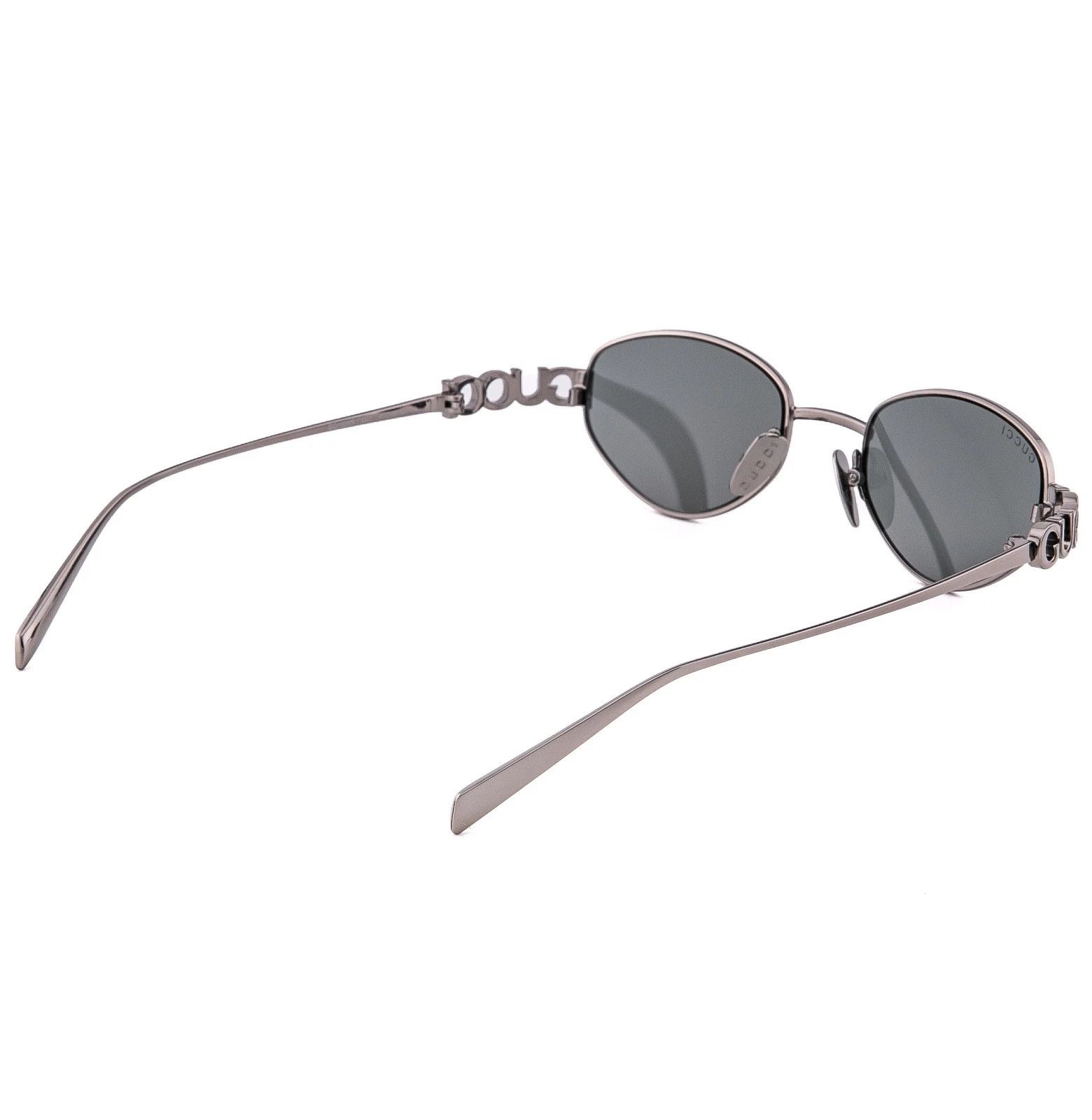 Gucci GUCCI 1935 Gg1935S Ruthenium Gray Logo Wrap Sunglasses 001 Size ONE SIZE - 5 Thumbnail