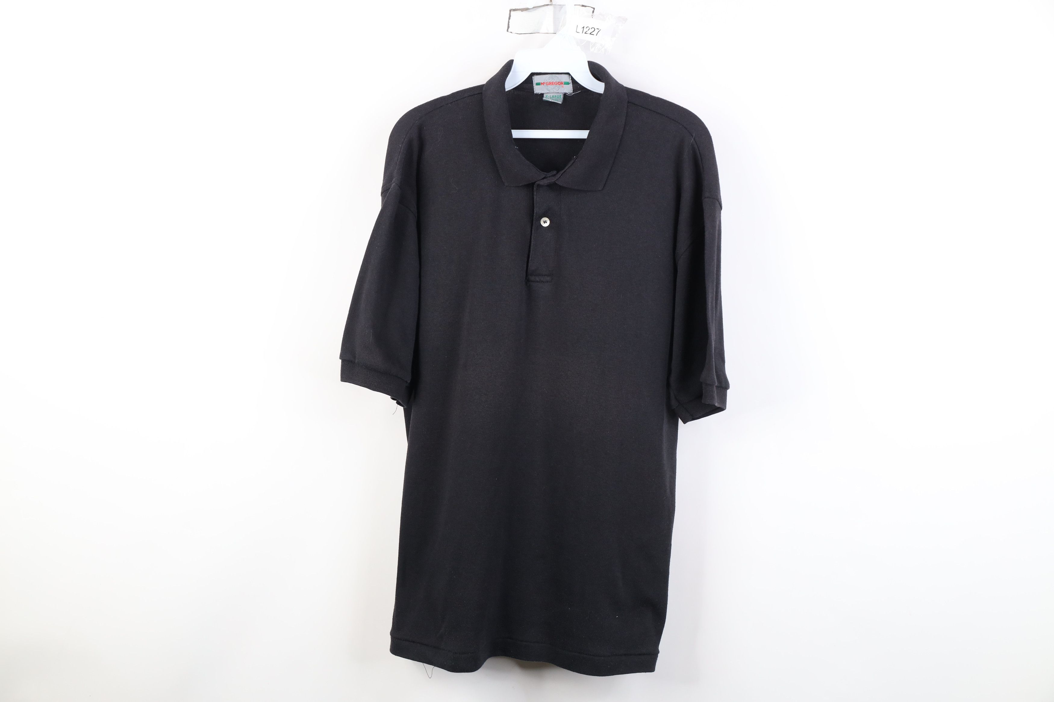 Vintage Vintage 70s Streetwear Cotton Knit Golf Polo Shirt Black Size US XL / EU 56 / 4 - 1 Thumbnail