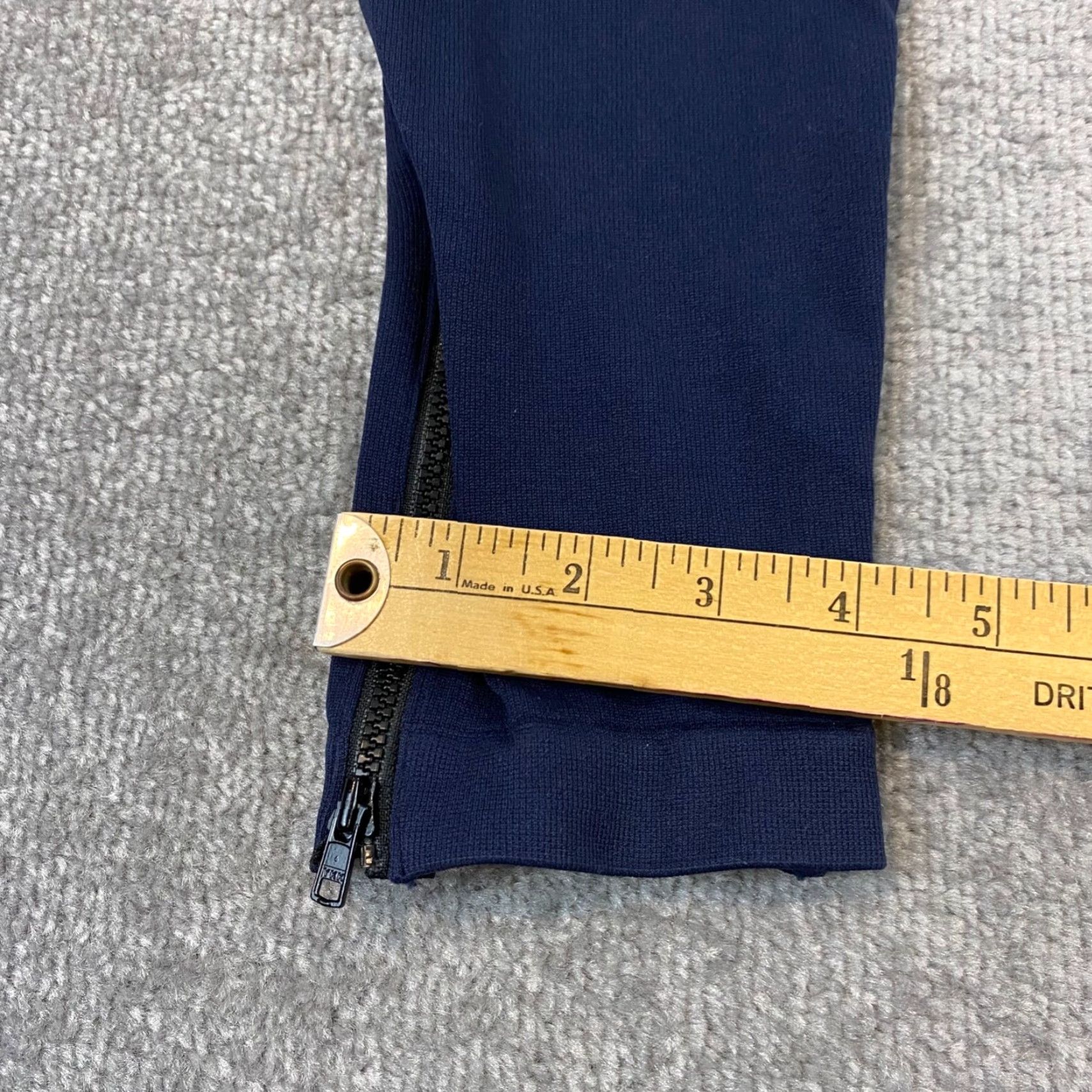 Spanx SPANX Leggings Womens XL Navy Blue Mid Rise Ankle Zip 26" Inseam Workout Pants Size 40" / US 18 - 5 Thumbnail
