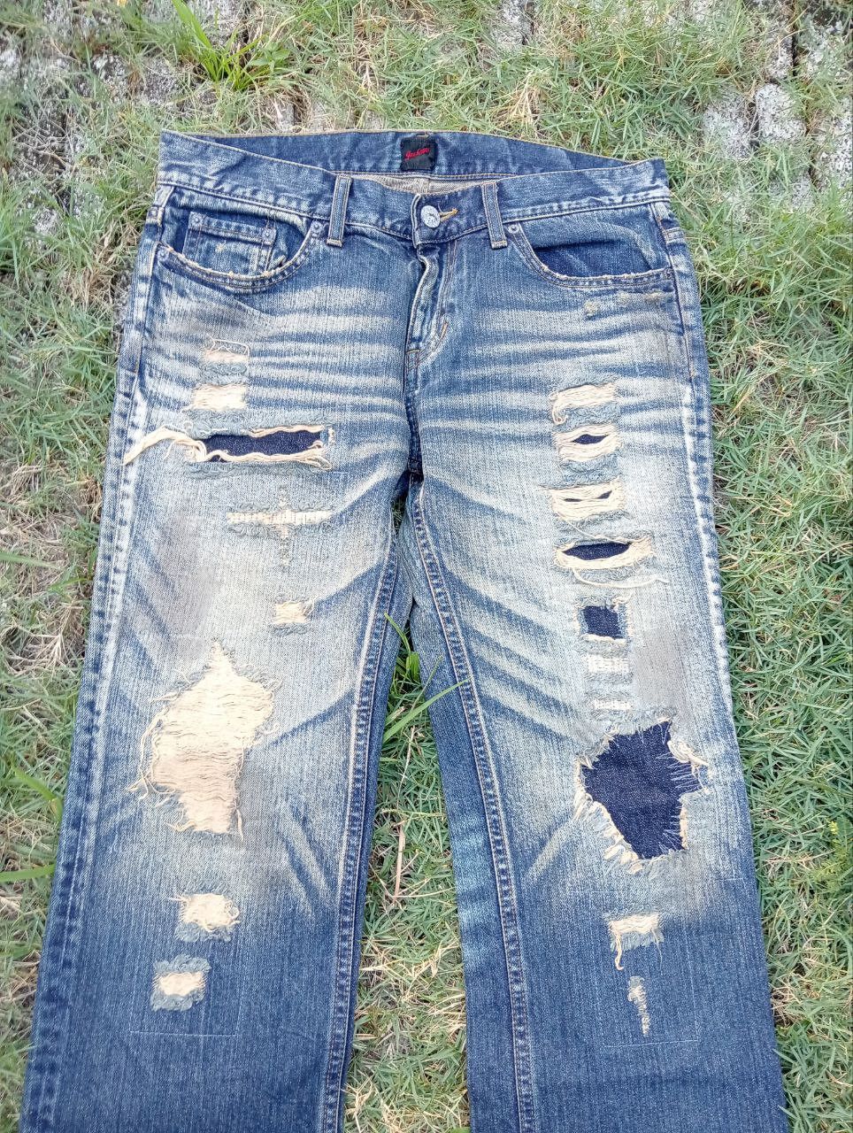 JACKROSE Vintage Jackrose Japan Distressed Look Jeans - Size 33 Size US 33 - 4 Thumbnail