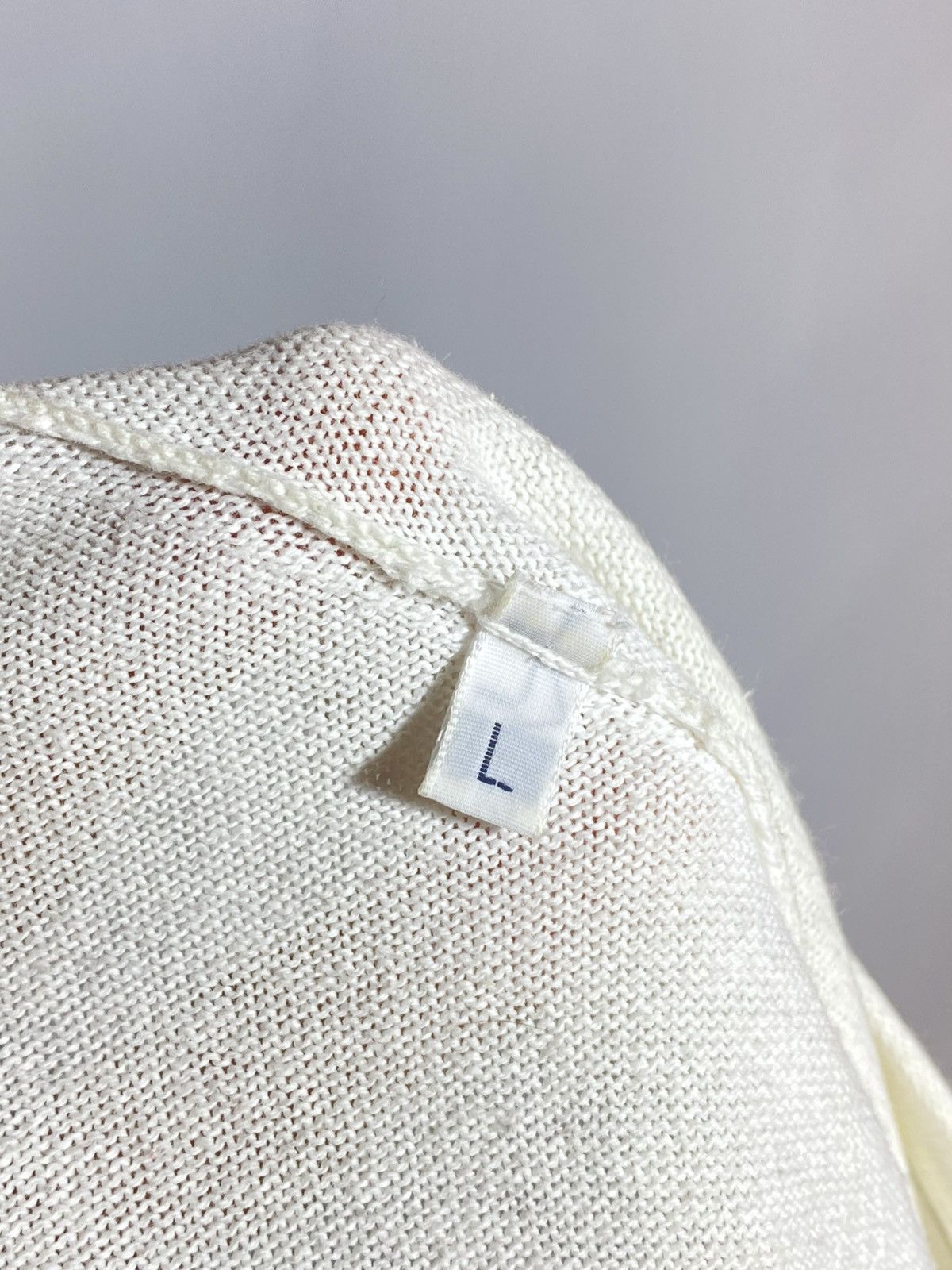 Stone Island Stone Island White Lightweaight Knit Sweater Size US L / EU 52-54 / 3 - 14 Thumbnail
