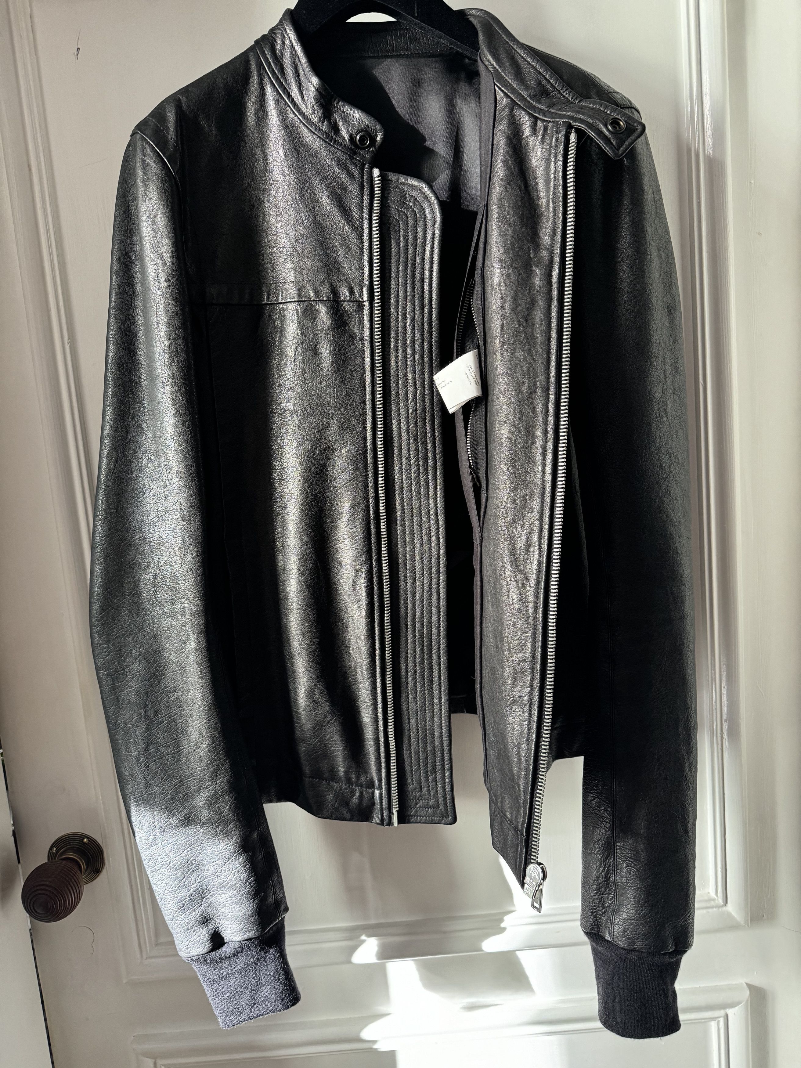 Rick Owens Rick Owens leather jacket,SIZE -S WORN TWO, THREE TIMES Size US S / EU 44-46 / 1 - 11 Thumbnail
