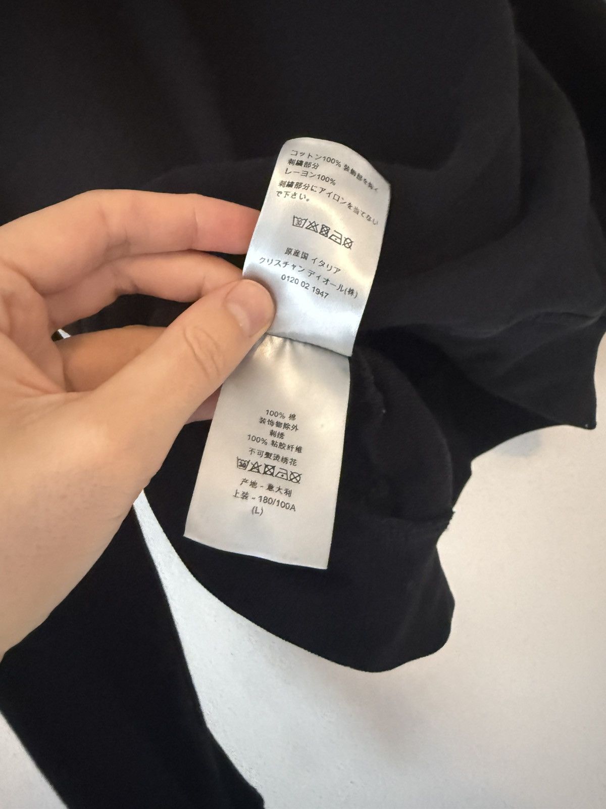 Dior Dior Black Sweatshirt with Circular Logo Print Size US L / EU 52-54 / 3 - 6 Thumbnail