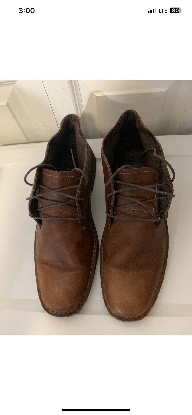 Johnston & Murphy Johnston & Murphy Mens Sz 13M Red Brown Leather Chukka Boot Size US 13 / EU 46 - 6 Thumbnail