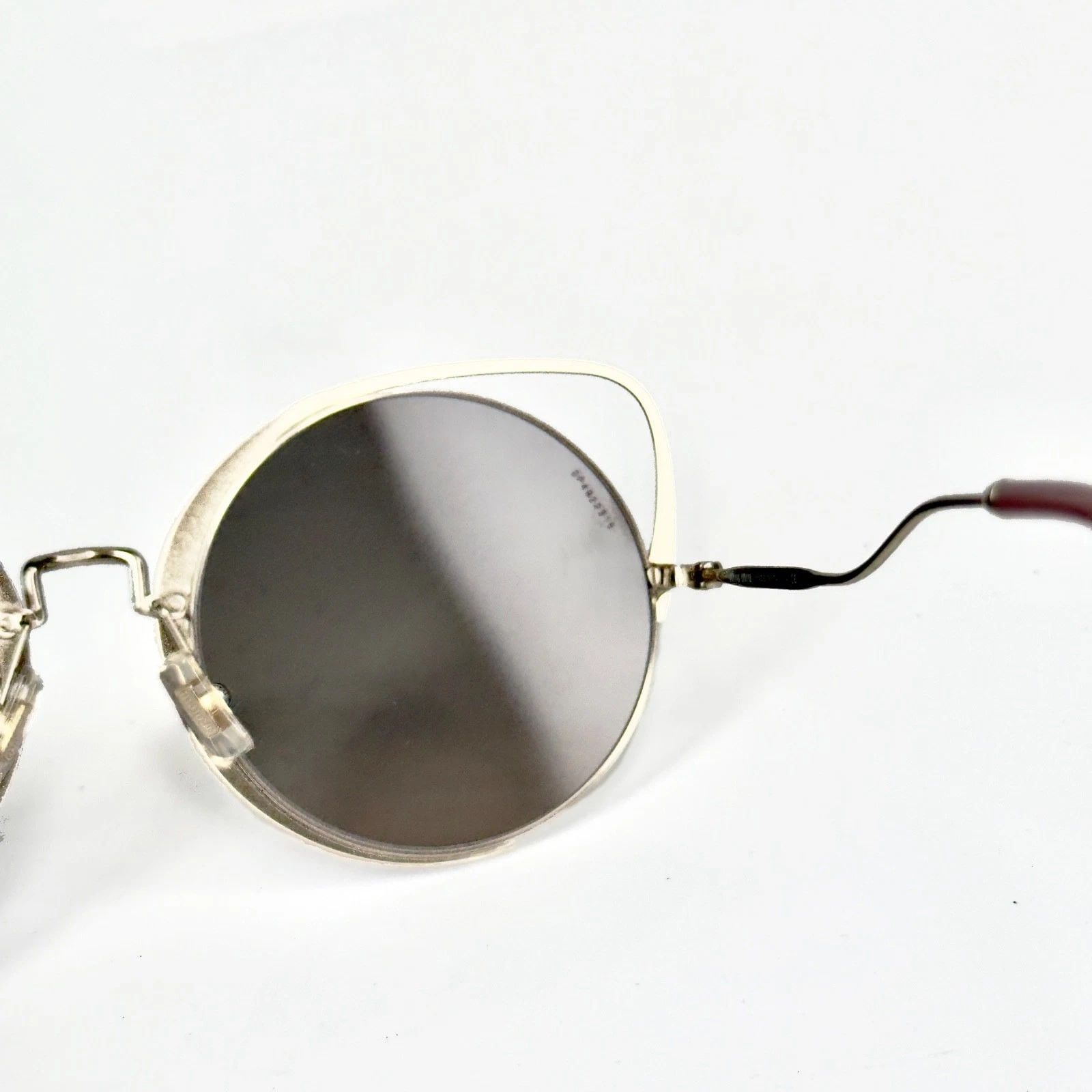 Miu Miu MIU MIU 51T MU51TS SQENIQUE Enamel Pink Mirror Sunglasses Size ONE SIZE - 3 Thumbnail