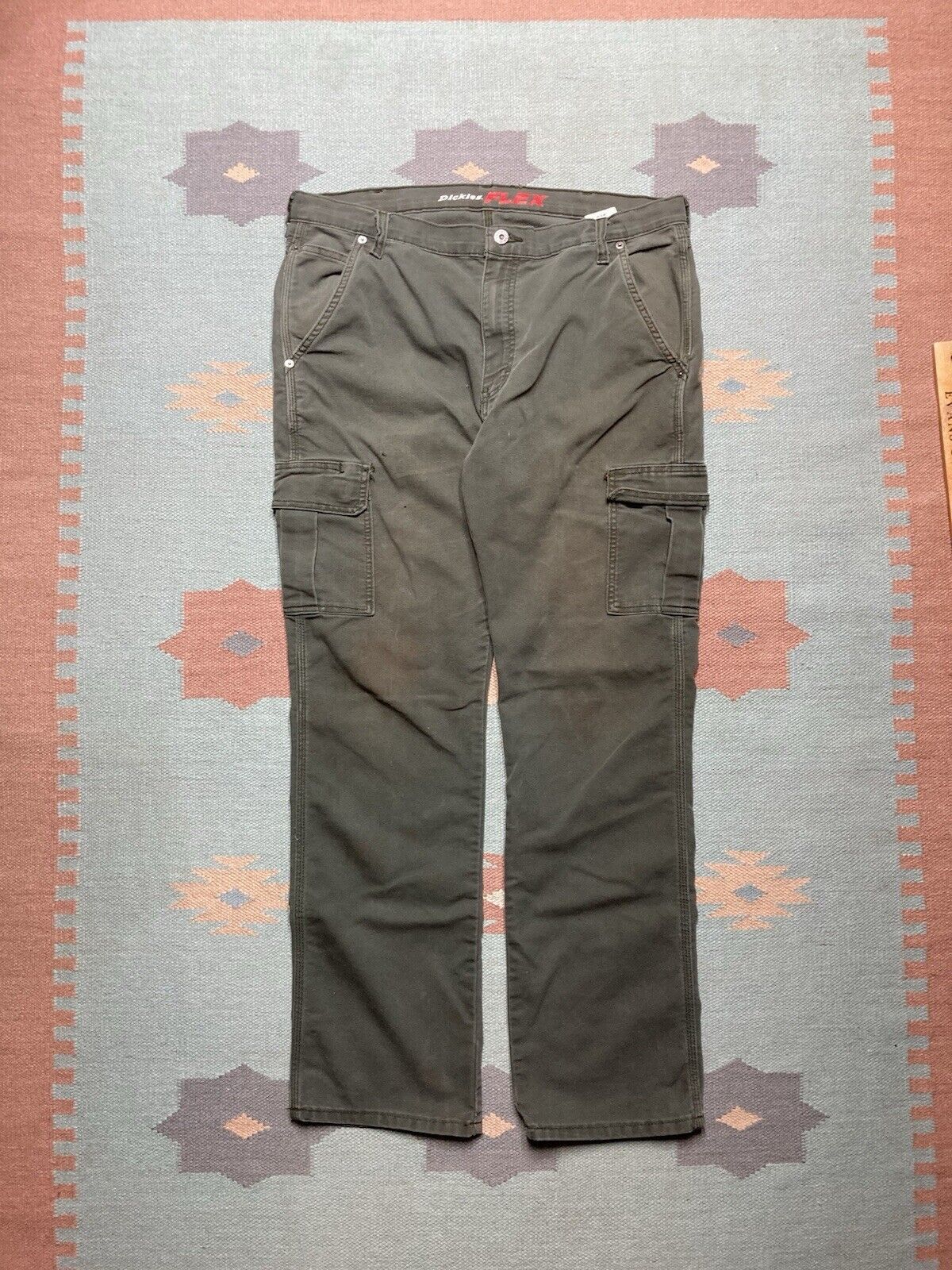 Dickies × Vintage dickies flex carpenter jeans canvas cargo baggy skater 37x33 Size US 37 - 5 Thumbnail