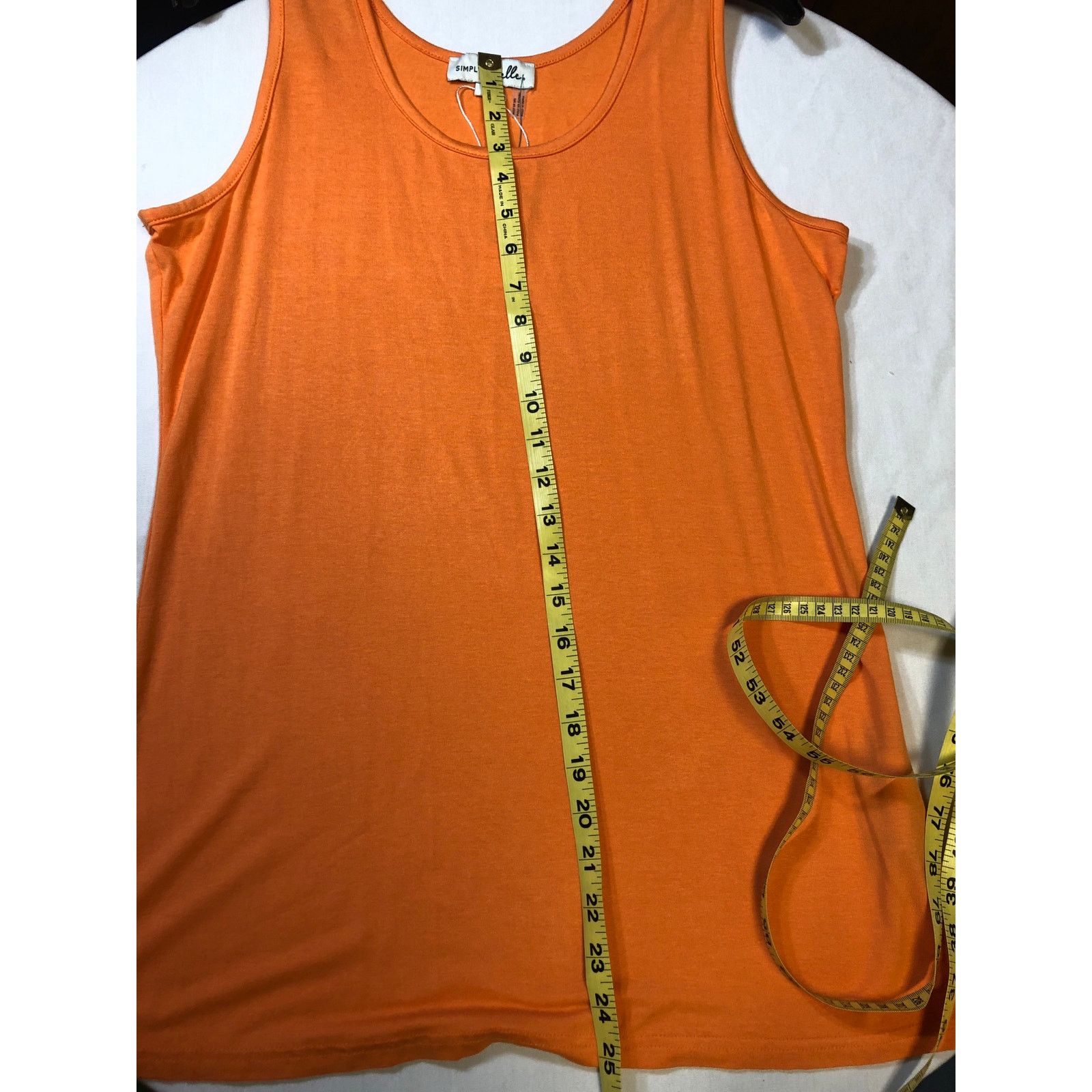 Other Women's Simply Noelle Orange Sleeveless Top L/XL Size XL / US 12-14 / IT 48-50 - 9 Thumbnail