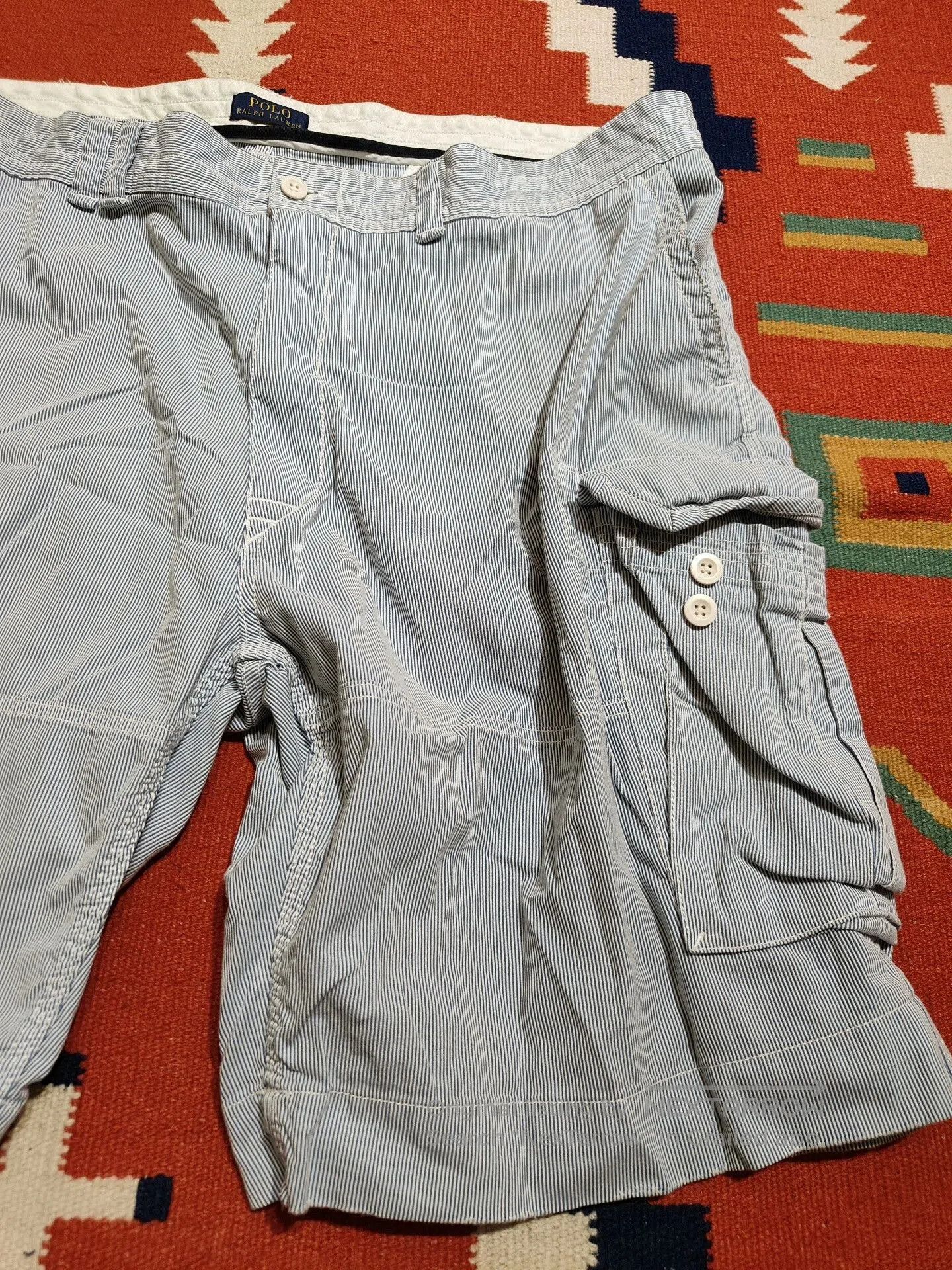 Polo Ralph Lauren Ralph Lauren Striped Cargo Pants Size 48B. Size US 32 / EU 48 - 4 Thumbnail