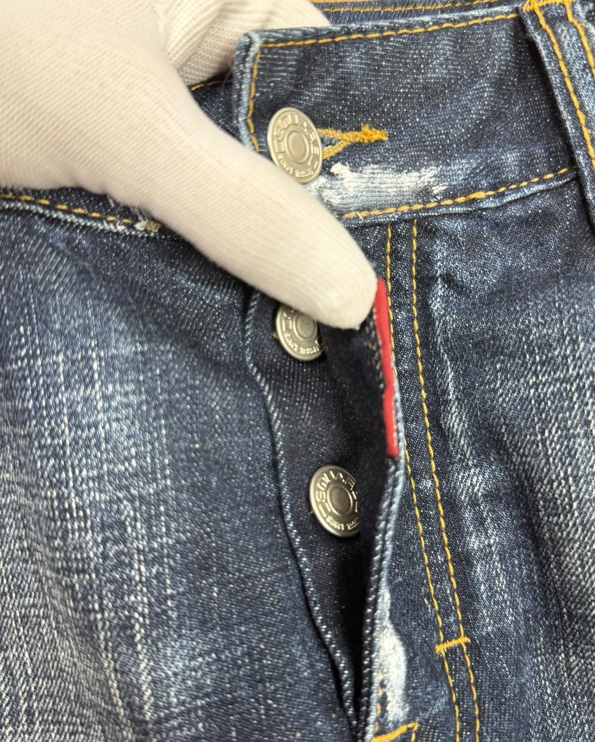 Dsquared2 Daquared Denim Mini Skirt Logo size XS Distressed Size 26" / US 2 / IT 38 - 22 Thumbnail