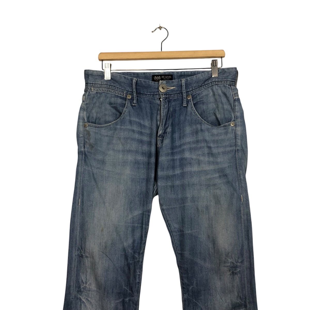 Beams Plus 📌Vintage Denim Jeans Biker Beams Heart Issey Miyake Size 34" / US 12 / IT 48 - 5 Thumbnail