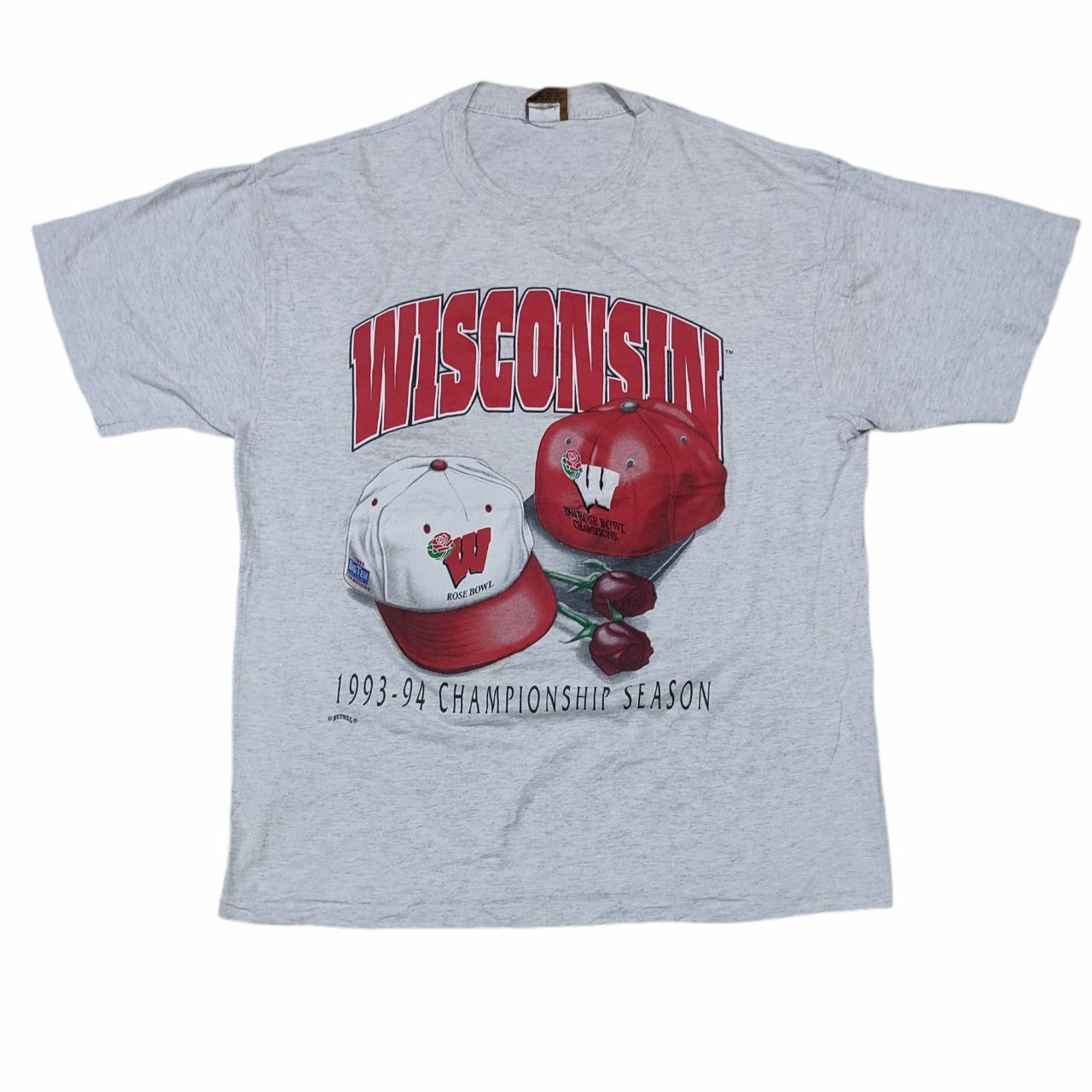 Vintage Vintage " Wisconsin Badgers - 1994 Rose Bowl Champion" Size US XL / EU 56 / 4 - 1 Thumbnail
