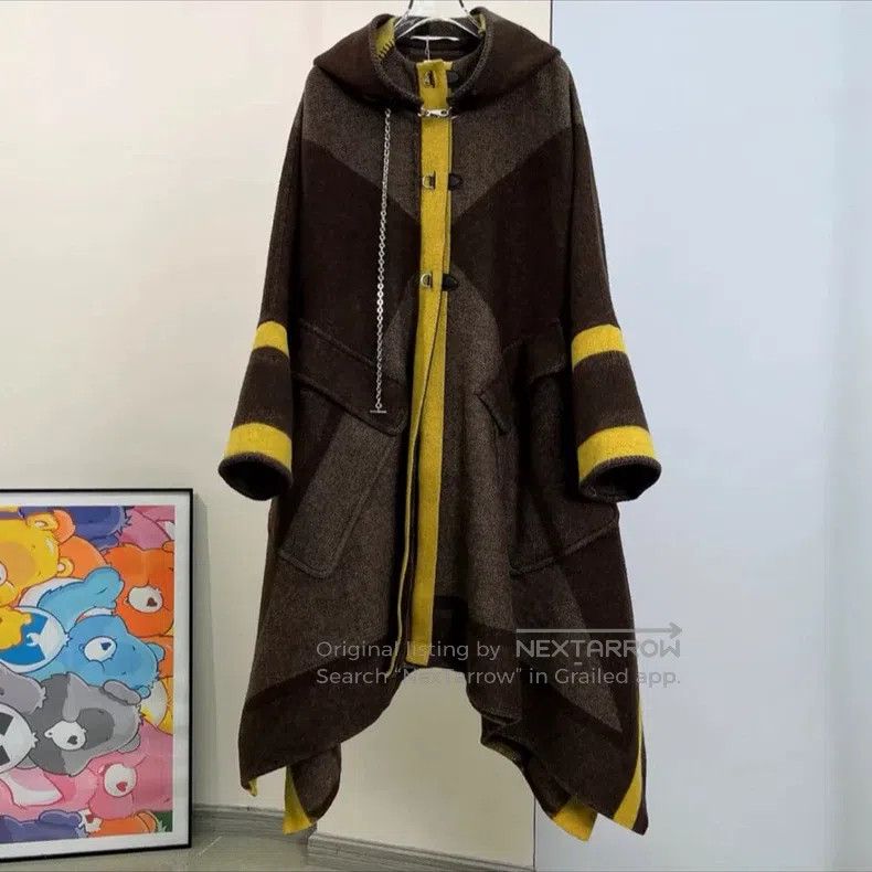 Hermes Hermes Woolen cloak jacket Size XXS / US 00 / IT 34 - 1 Thumbnail