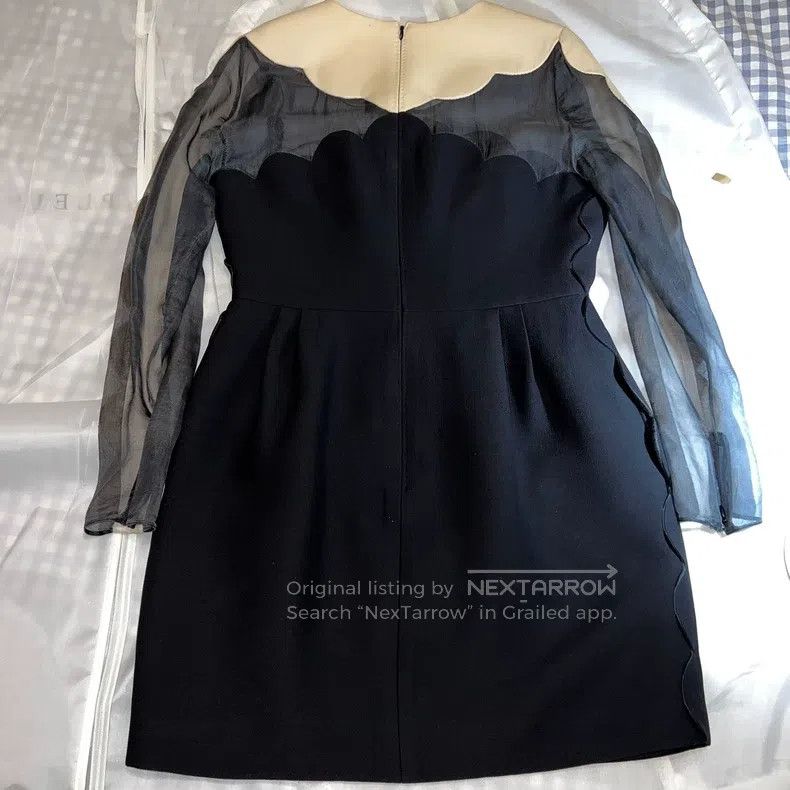 Valentino Valentino Classic black and white wool and silk dress Size M / US 6-8 / IT 42-44 - 3 Thumbnail