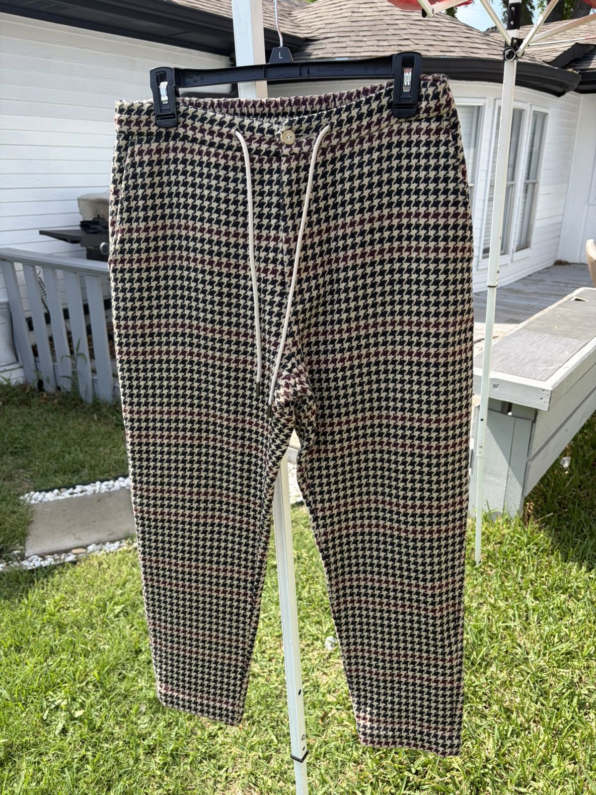 Drole De Monsieur Tapered Pants Houndstooth Size US 32 / EU 48 - 2 Thumbnail