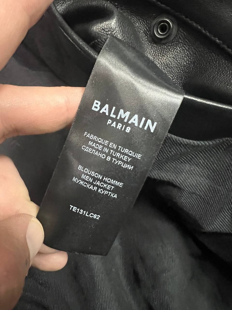 Balmain RRP 2875€ Balmain SS24 Iconic Leather Jacket in Black Size US L / EU 52-54 / 3 - 11 Thumbnail