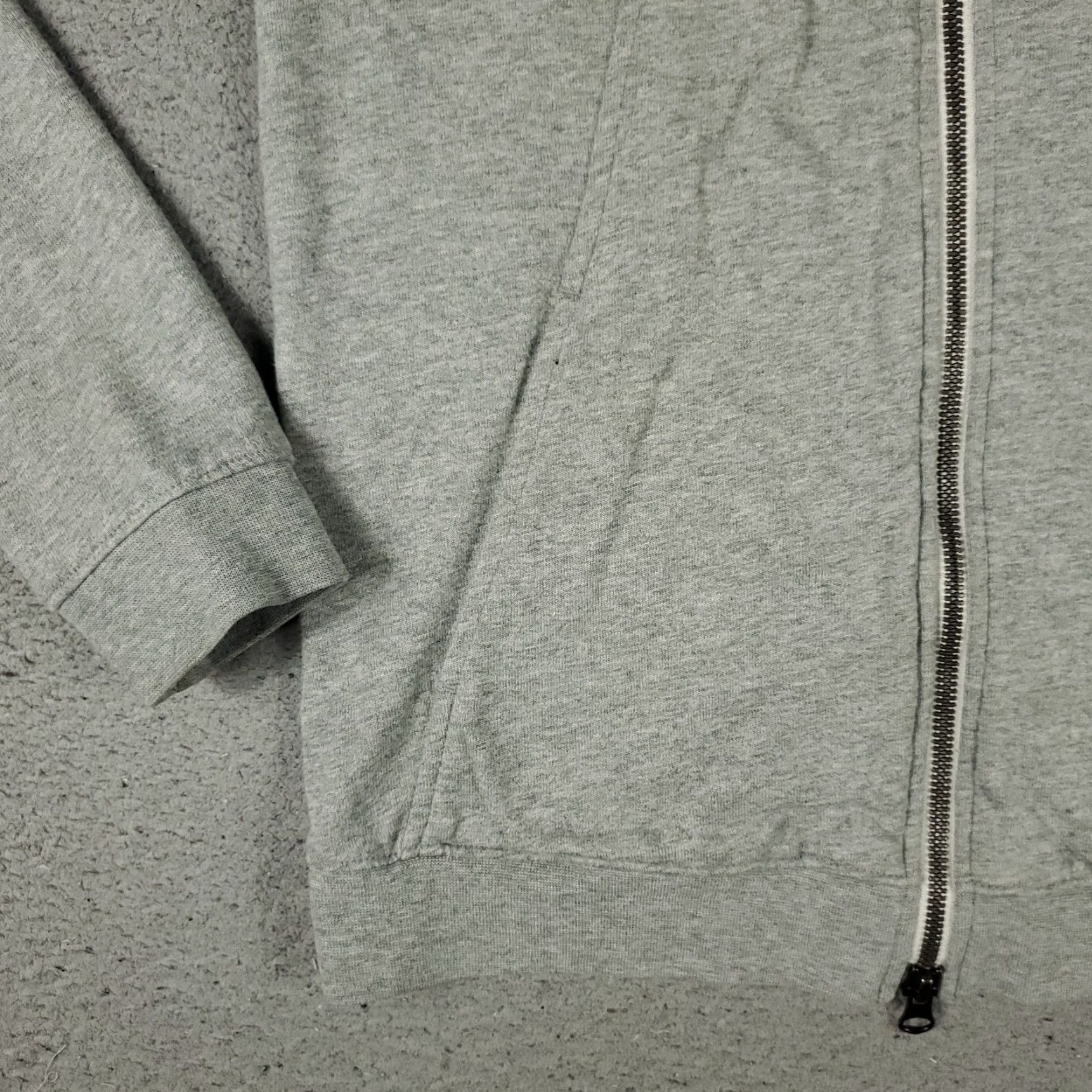 Nike Nike Sweater Hoodie Women Size Small Gray Full Zip Pockets Swoosh Sweatshirt - Casual Workwear Size S / US 4 / IT 40 - 3 Thumbnail