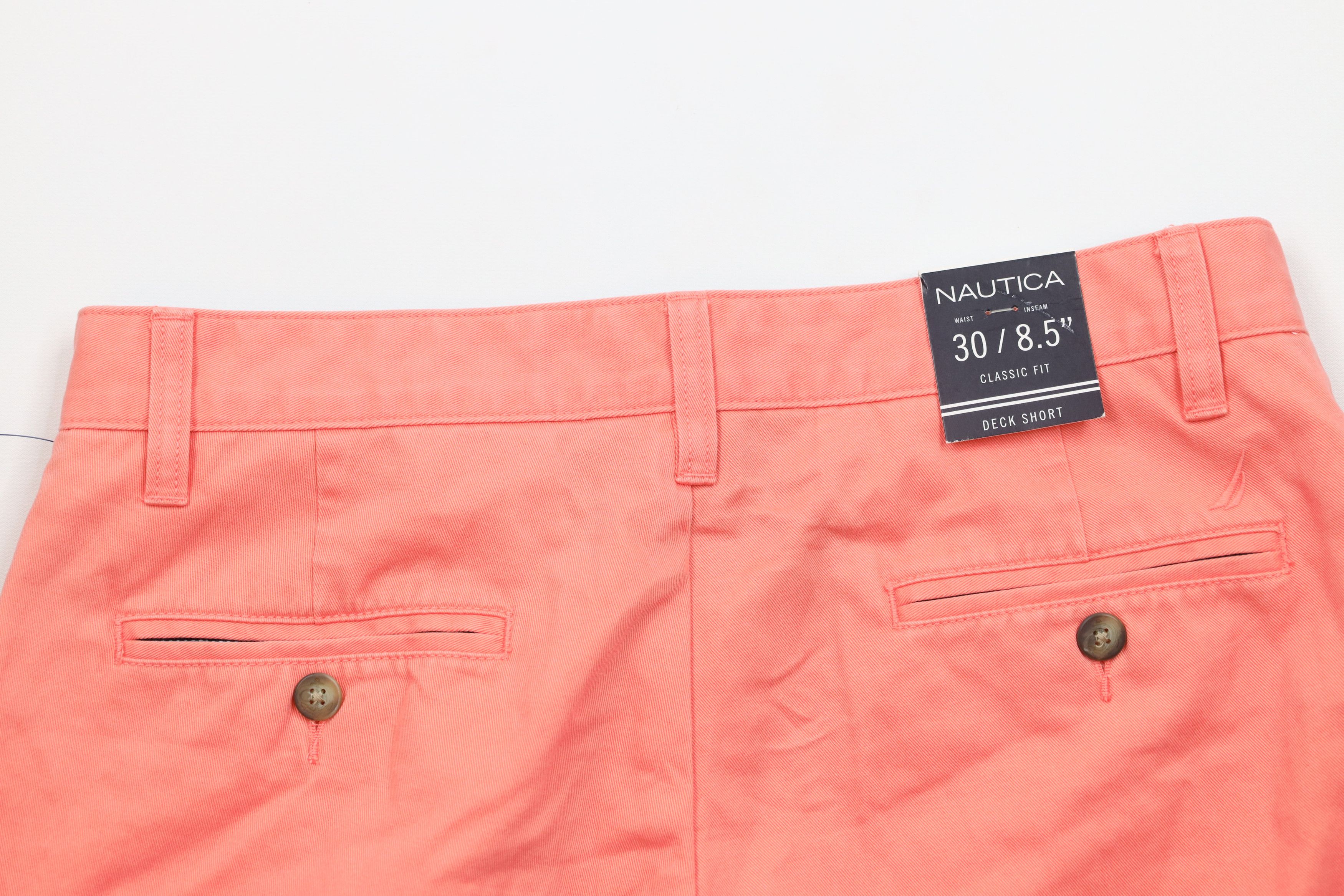 Nautica × Vintage Deadstock Vintage Nautica Sailing Chino Shorts Pink Cotton Size US 30 / EU 46 - 10 Thumbnail
