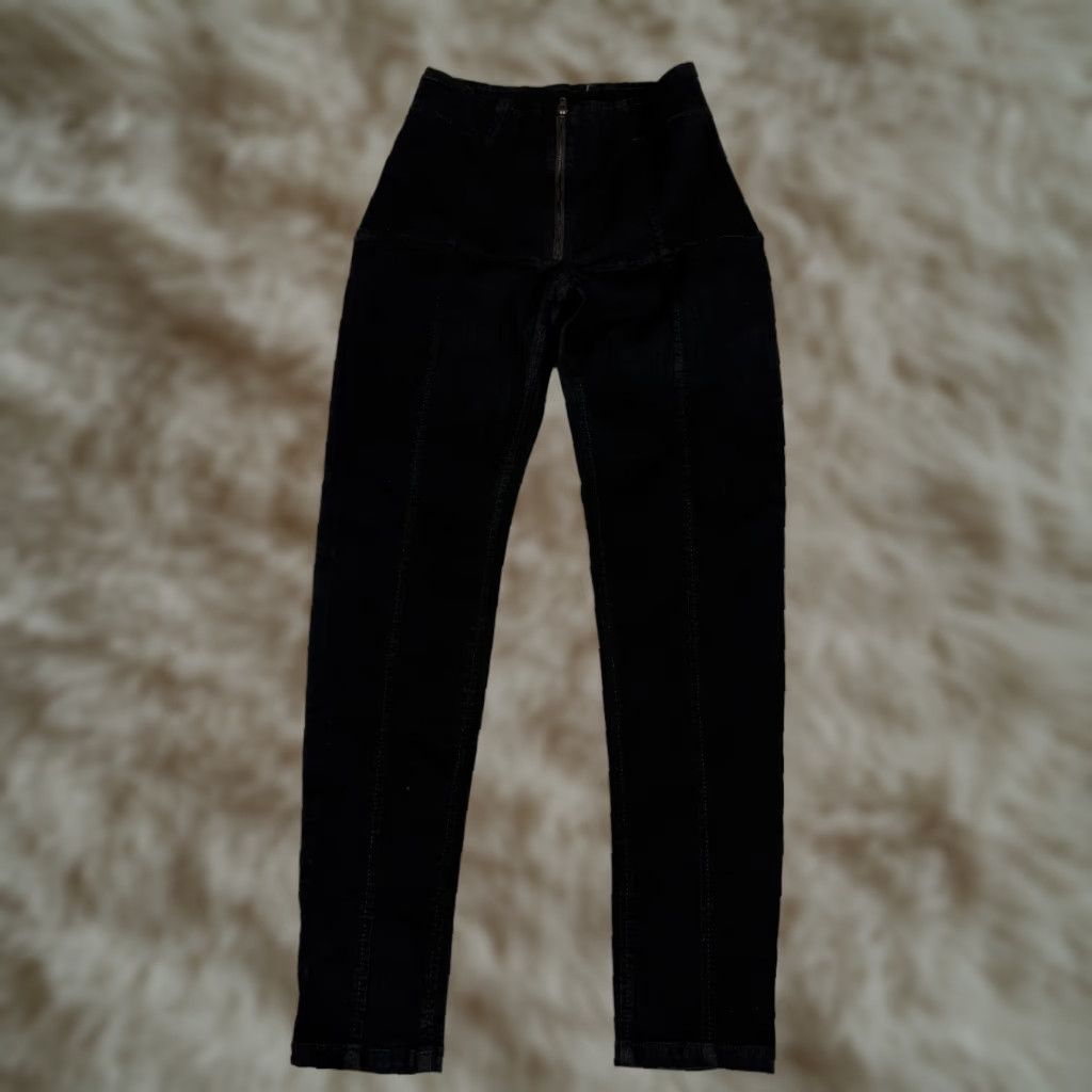 Vintage Prairie Underground Black Pants Front Zip Slim Ankle XS NWT Womens Jeans Cotton Denim Slimming Closure Zip Size 26" / US 2 / IT 38 - 1 Thumbnail