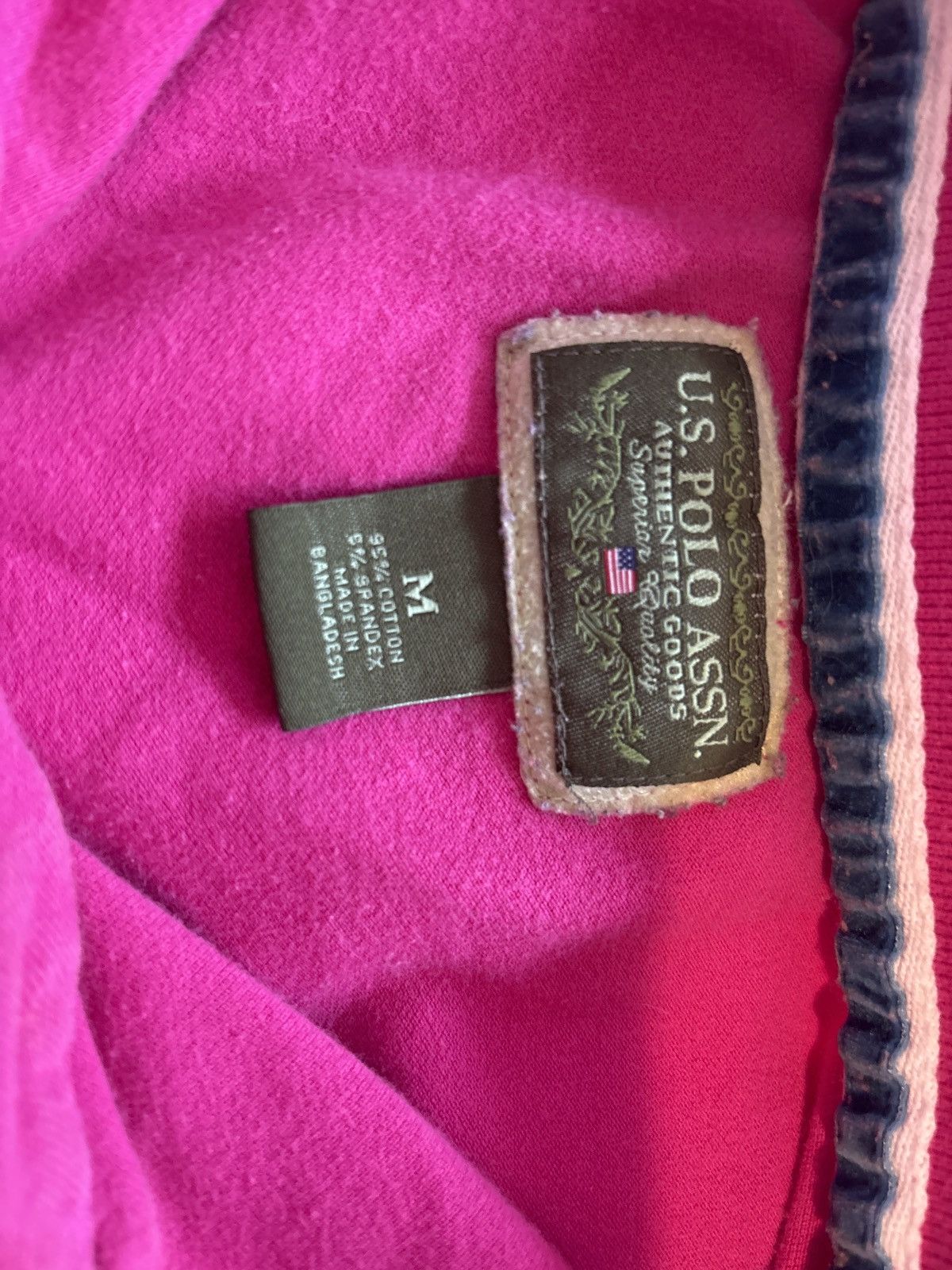 U.S. Polo Assn. USPA vintage pink shirt Size M / US 6-8 / IT 42-44 - 3 Thumbnail