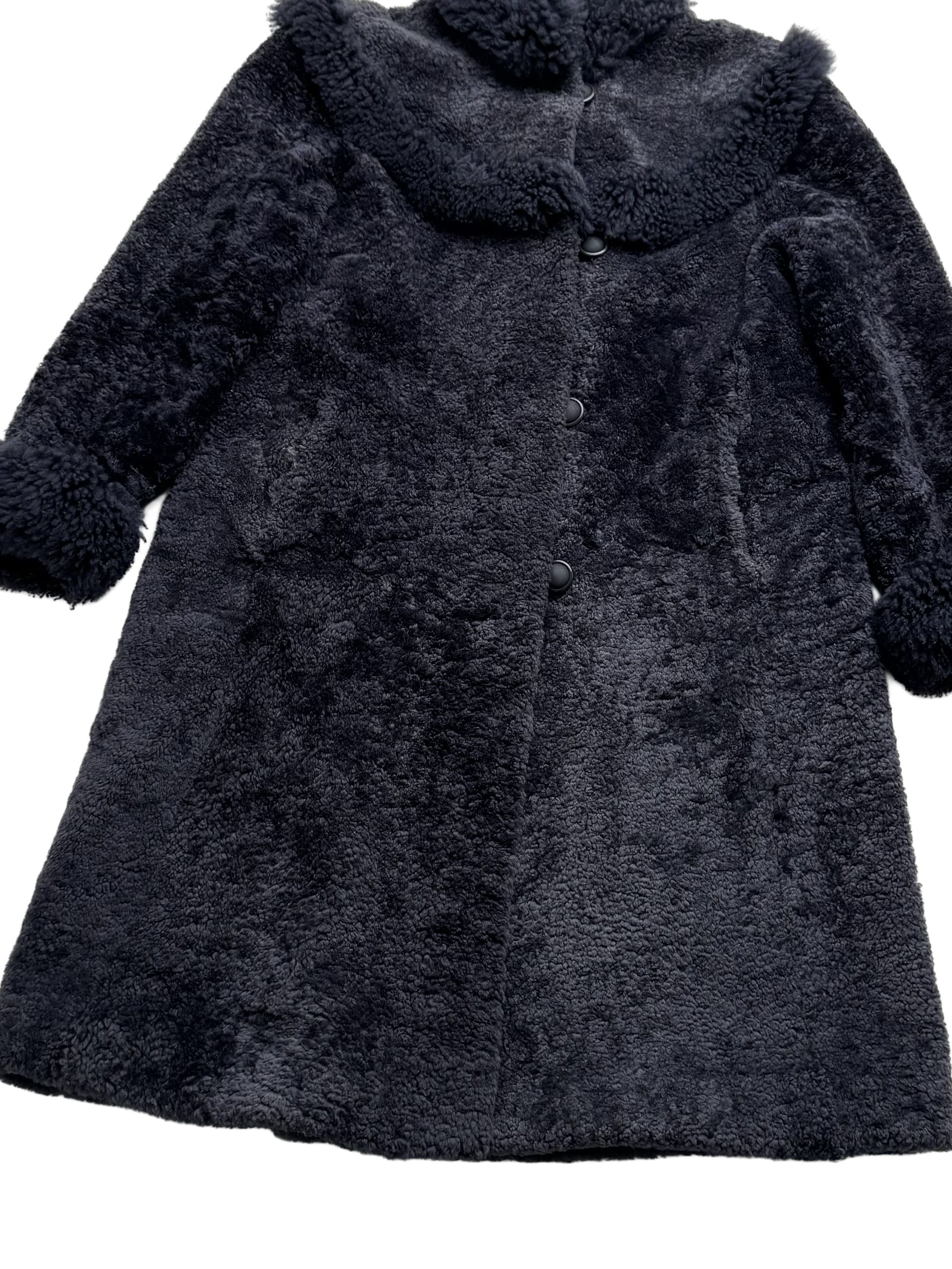 Vintage Vintage Real Sheepskin Coat Size L / US 10 / IT 46 - 7 Thumbnail