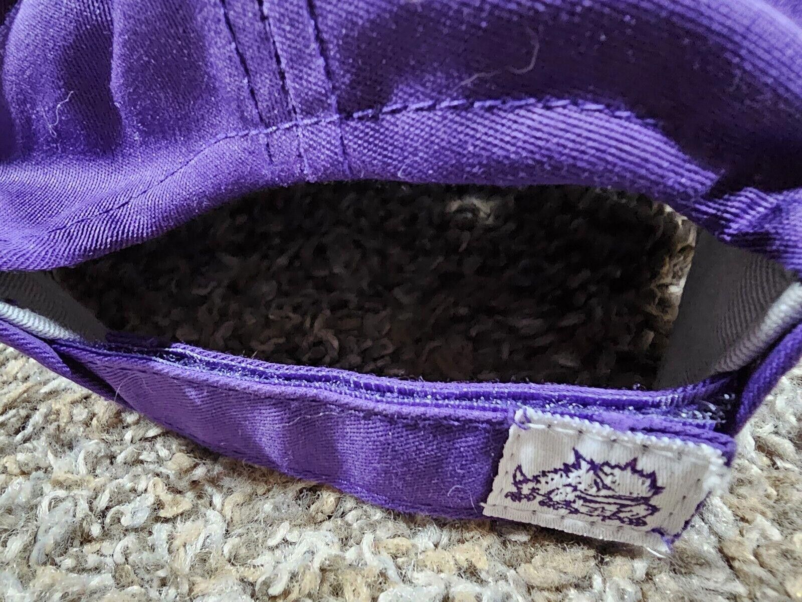 Designer TCU Horned Frogs Captivating Headgear Strapback Purple Hat Size ONE SIZE - 6 Thumbnail