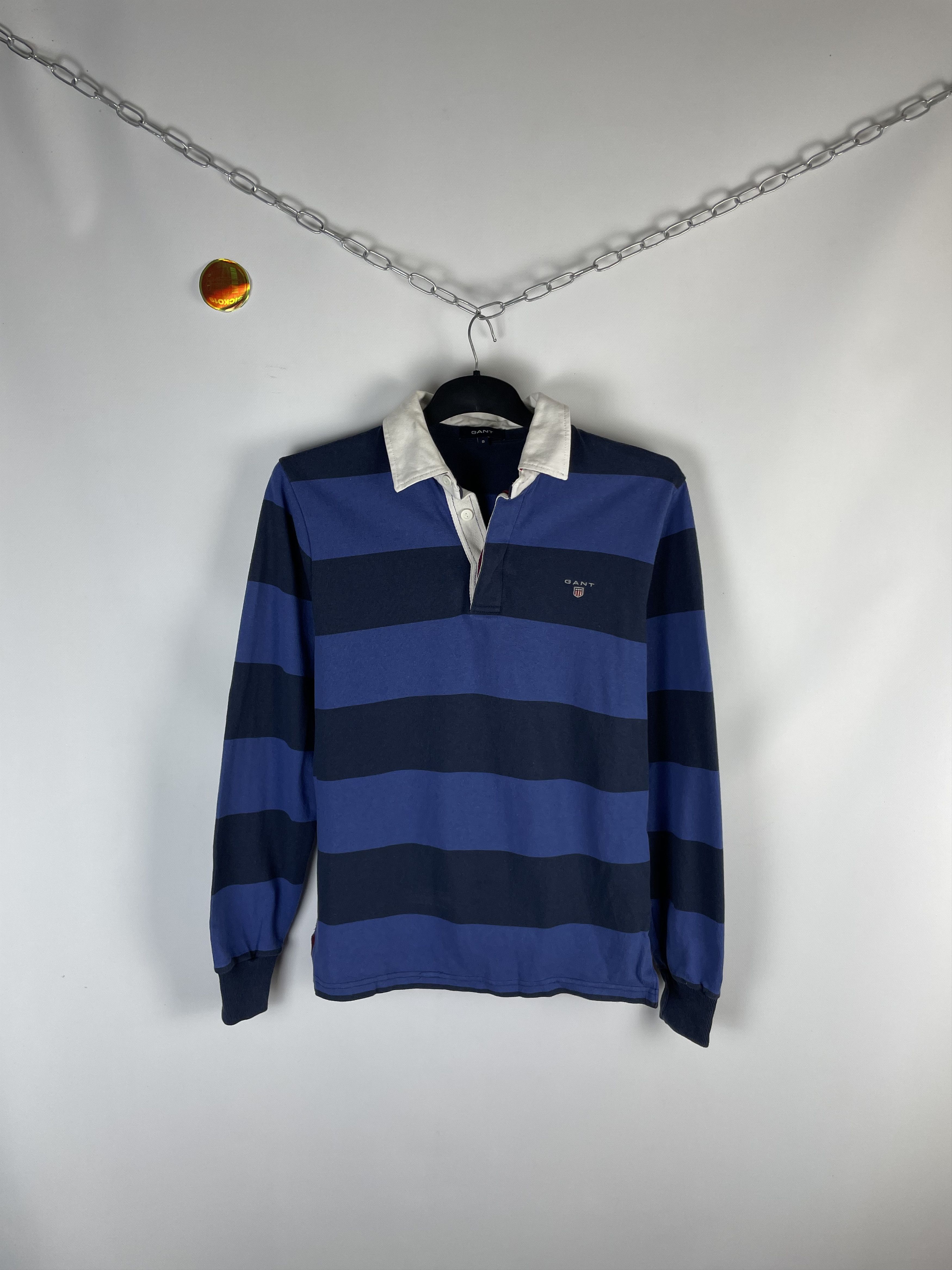 Gant Vintage 90s Gant Rugby Long Sleeve Polo Shirt Size US S / EU 44-46 / 1 - 1 Thumbnail