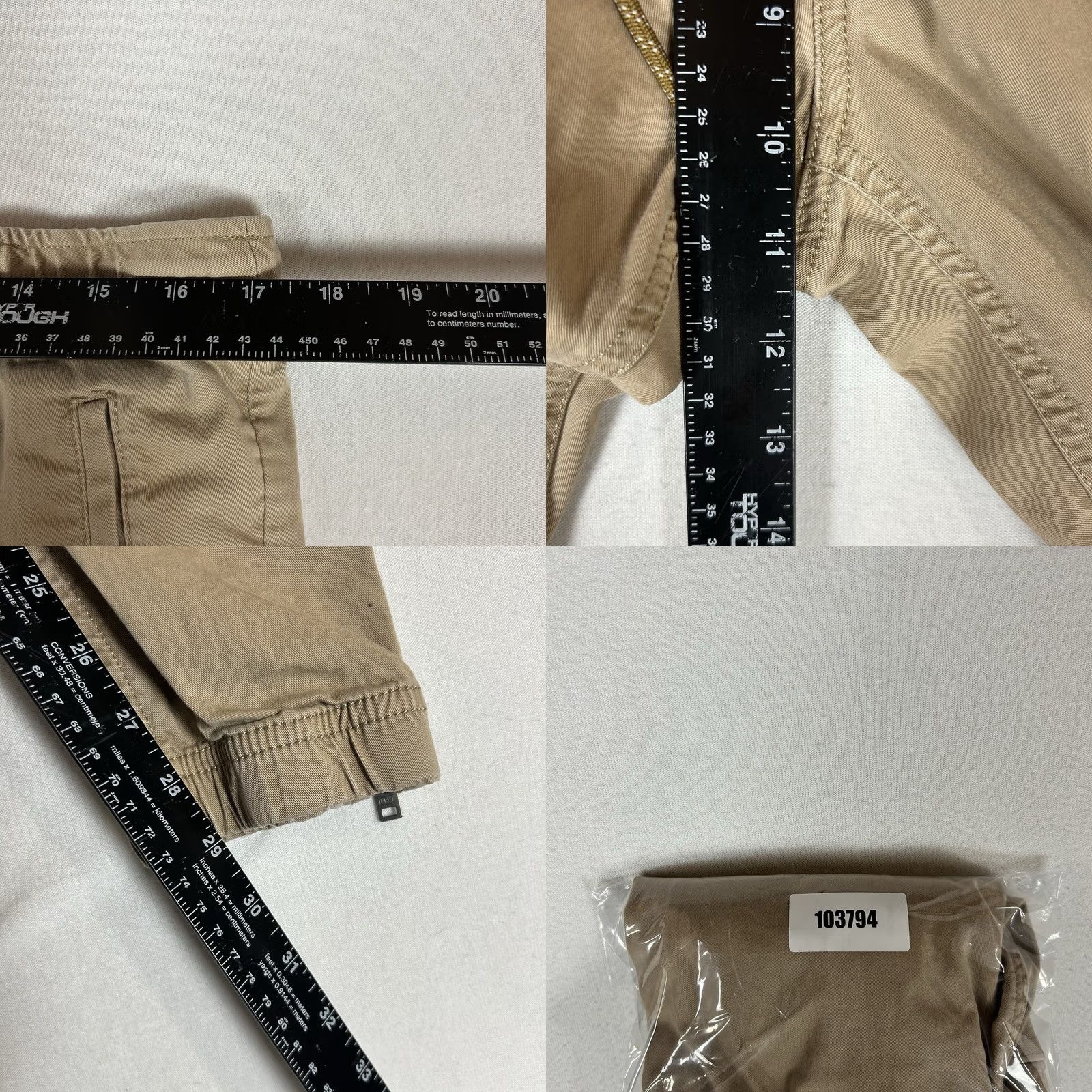 Express Express Jogger Pants Mens Size 32 Beige Slim Fit Beis Side Zip Pockets Stretch Tapered Inseam 29 Cotton Blend Spandex Size US 32 / EU 48 - 9 Thumbnail