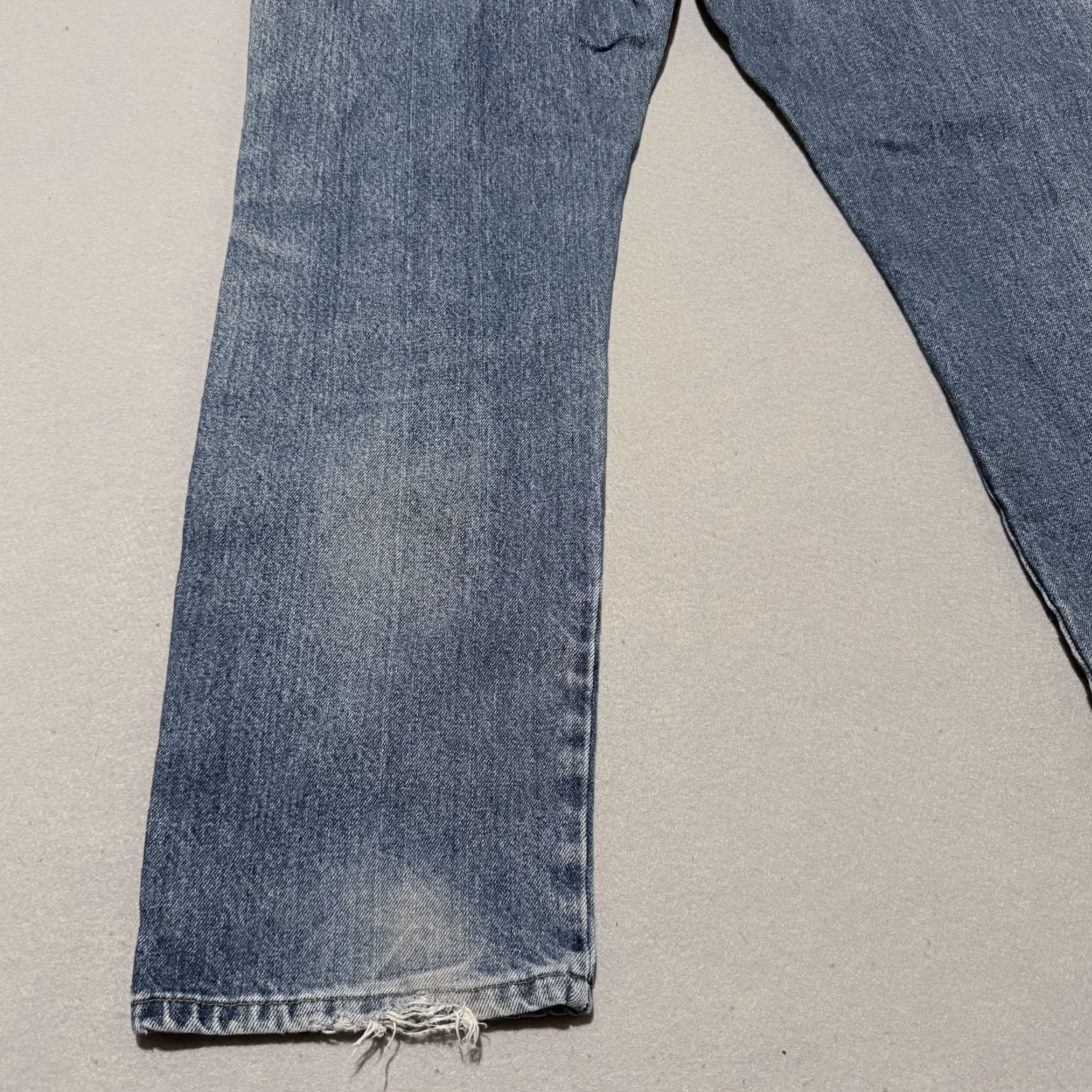Wrangler Wrangler Jeans Men's Distressed Blue Denim Pockets Straight Regular Fit - 40x32 Size US 40 / EU 56 - 6 Thumbnail