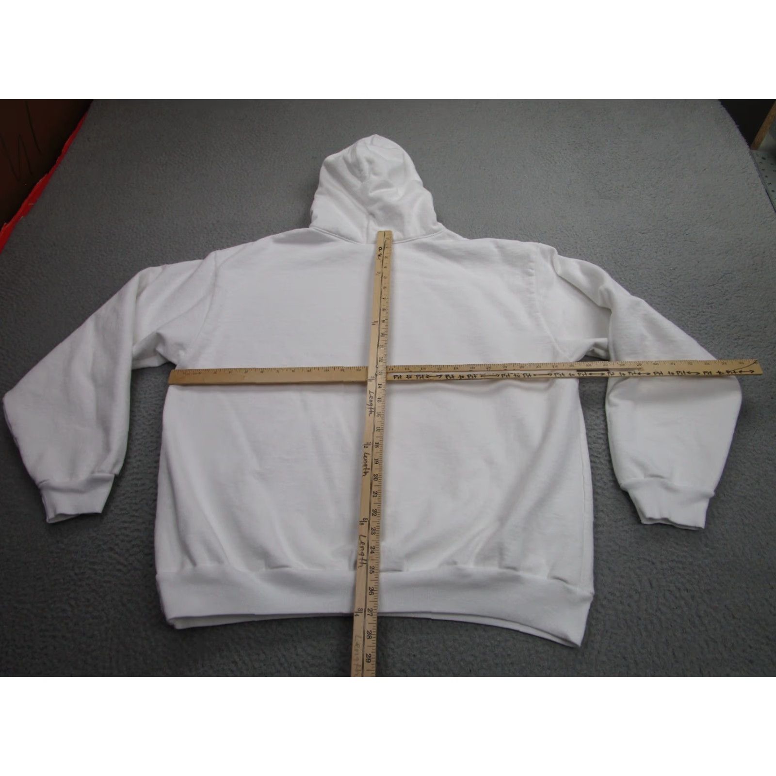 Los Angeles Apparel Los Angeles Apparel Hoodie Mens XL White Heavy Oversized Pullover USA 14oz Baggy Size US XL / EU 56 / 4 - 7 Thumbnail